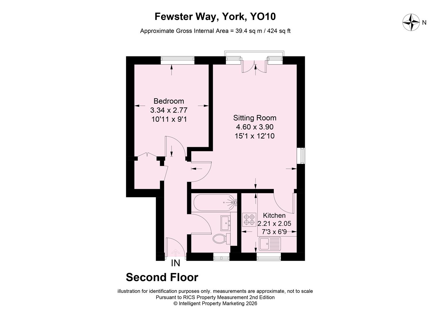 68, Fewster Way, York floorplan