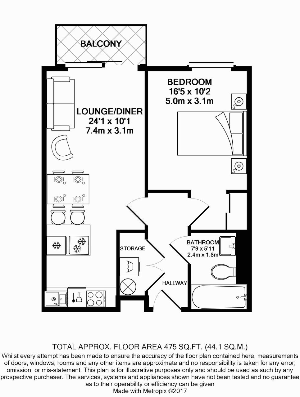 1 Bedrooms Flat to rent in Madison Building, Deals Gateway, Deptford, London SE10