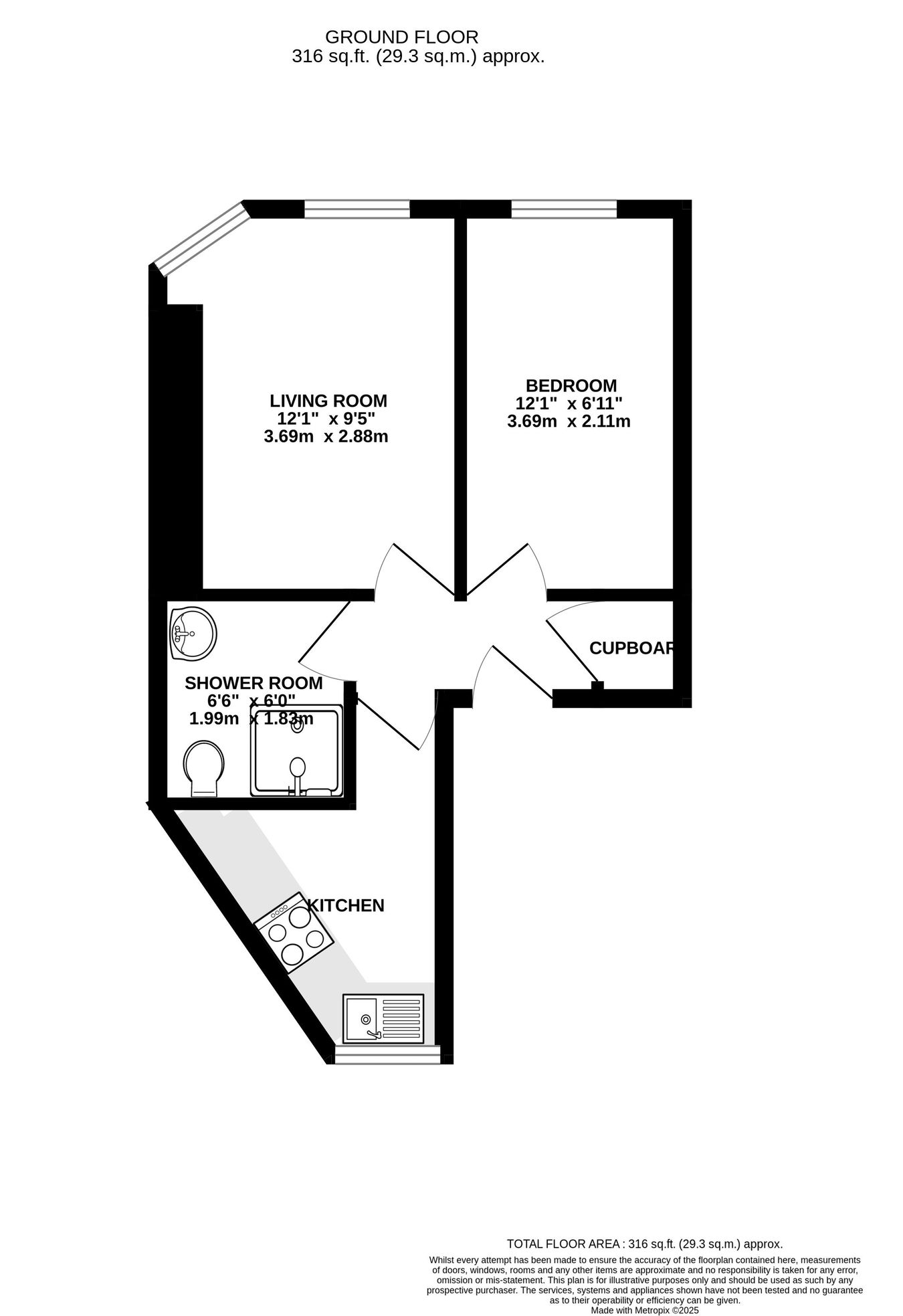 Handy House, Castle Street, Brecon floorplan