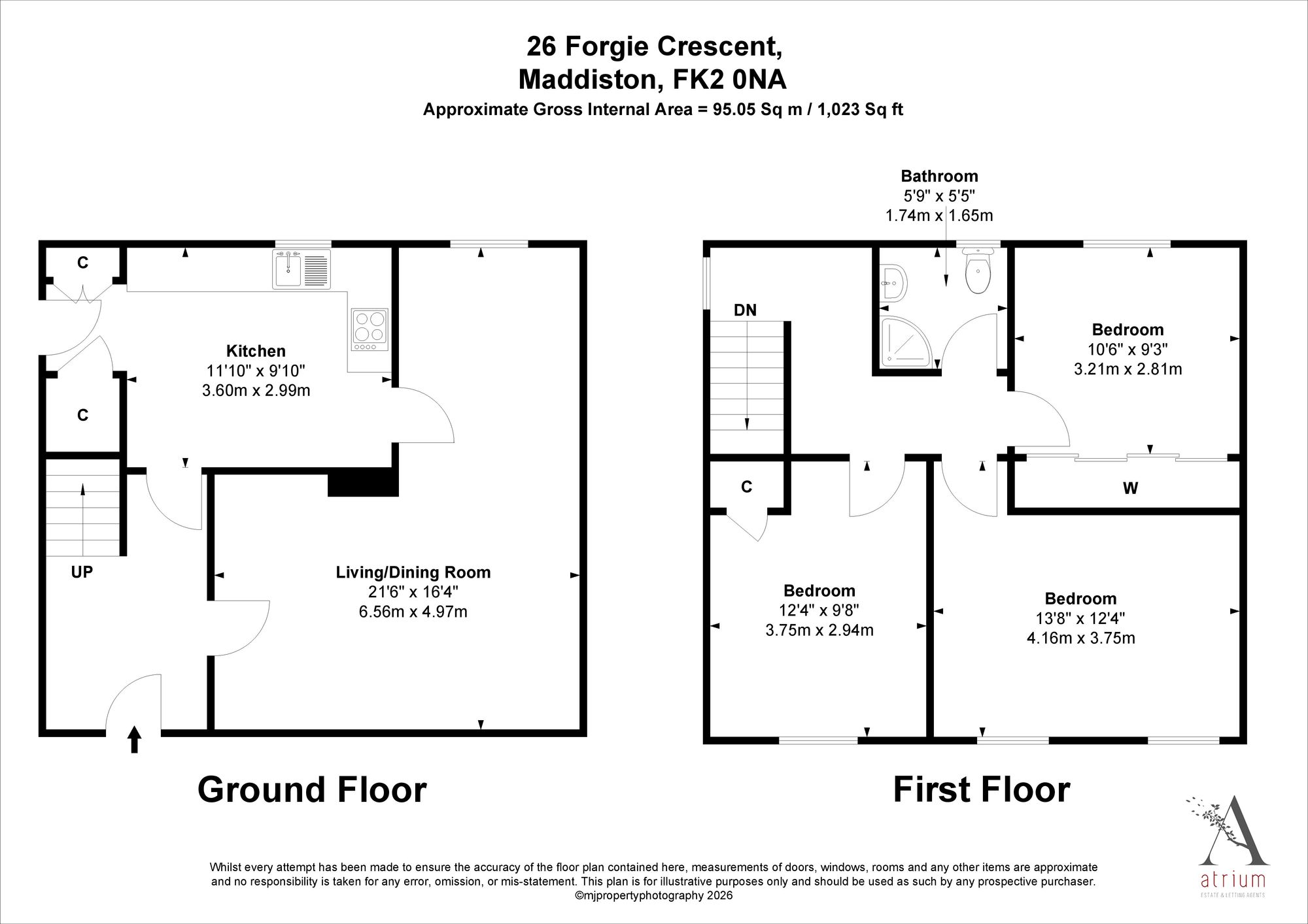 26 Forgie Crescent, Falkirk floorplan