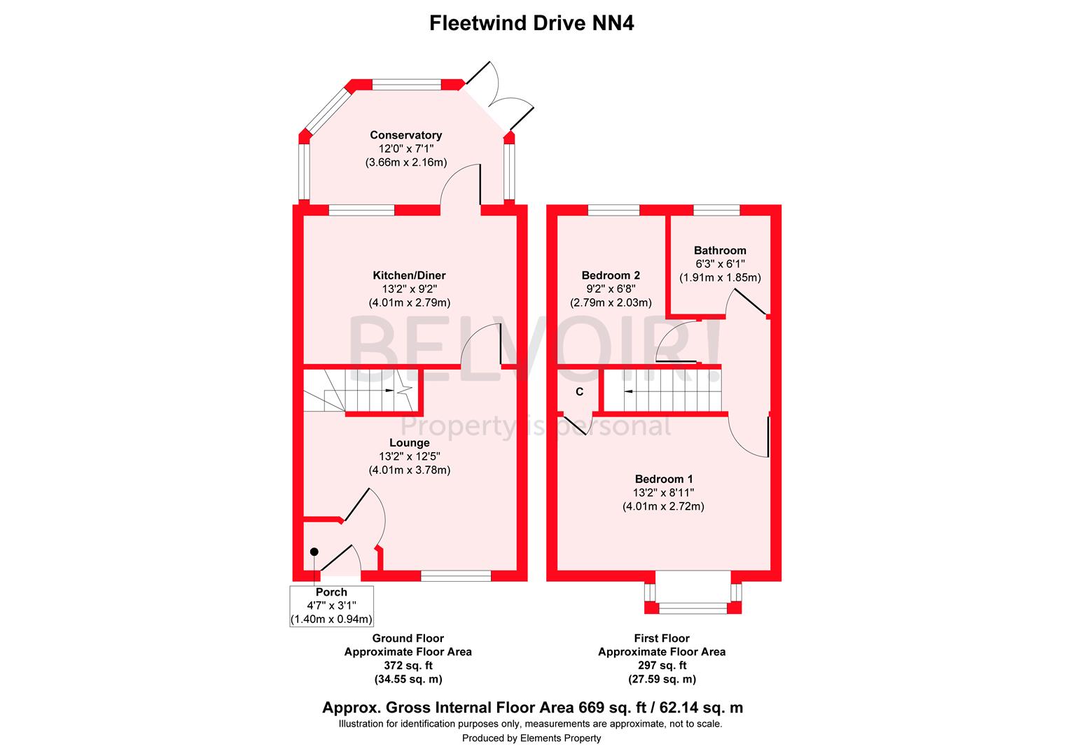 38, Fleetwind Drive, Northampton floorplan
