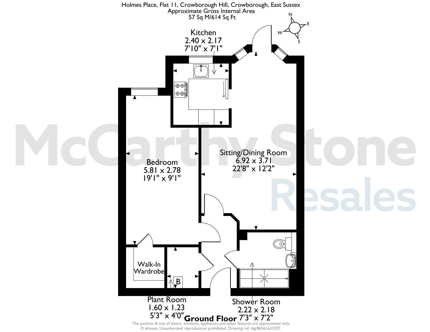 11 Holmes Place, Crowborough Hill, Crowborough floorplan