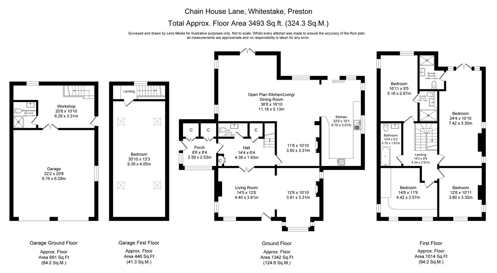 128, Chain House Lane, Preston floorplan