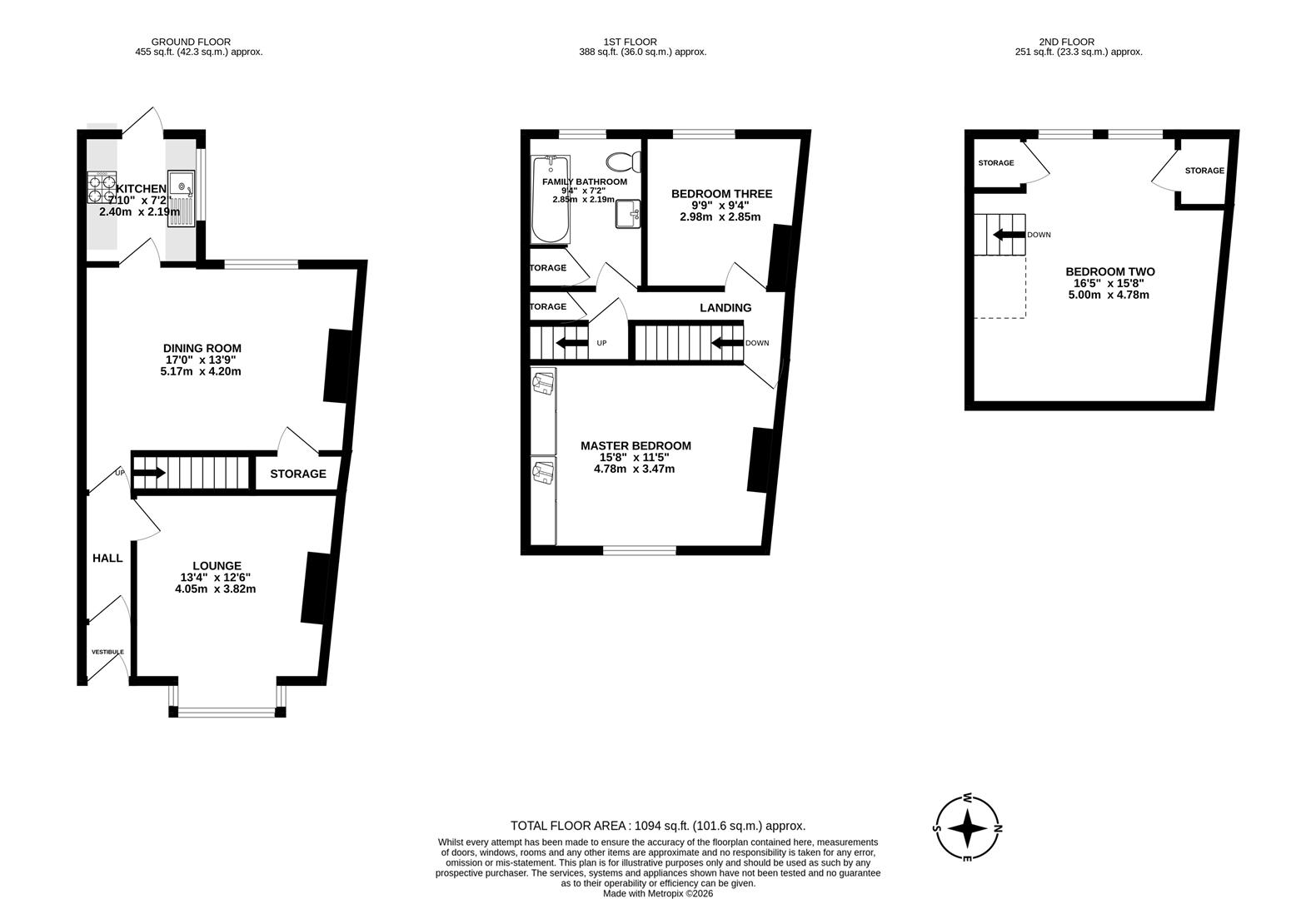 11, Ribblesdale Place, Chorley floorplan