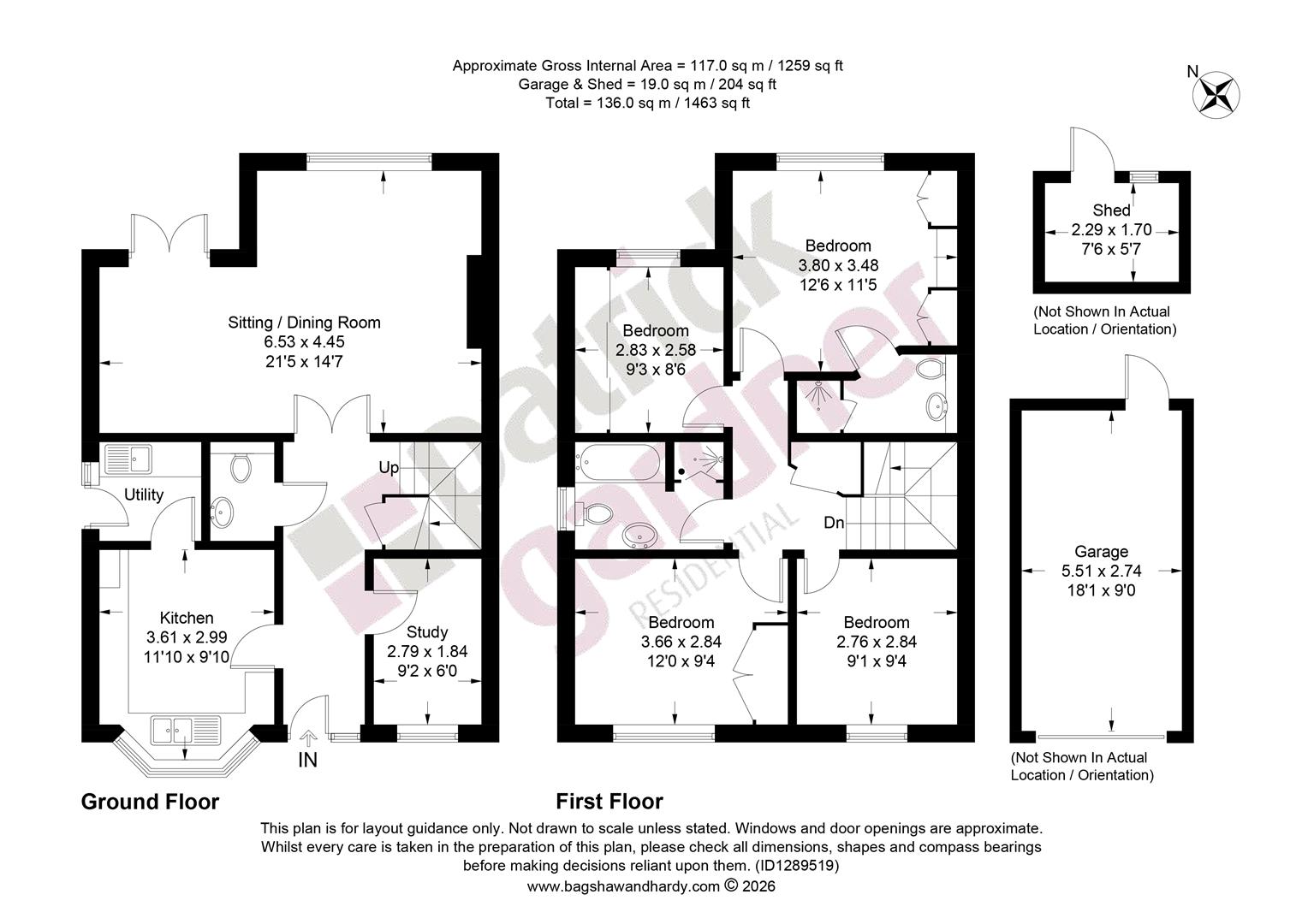 4, Maple Grove, Bookham floorplan