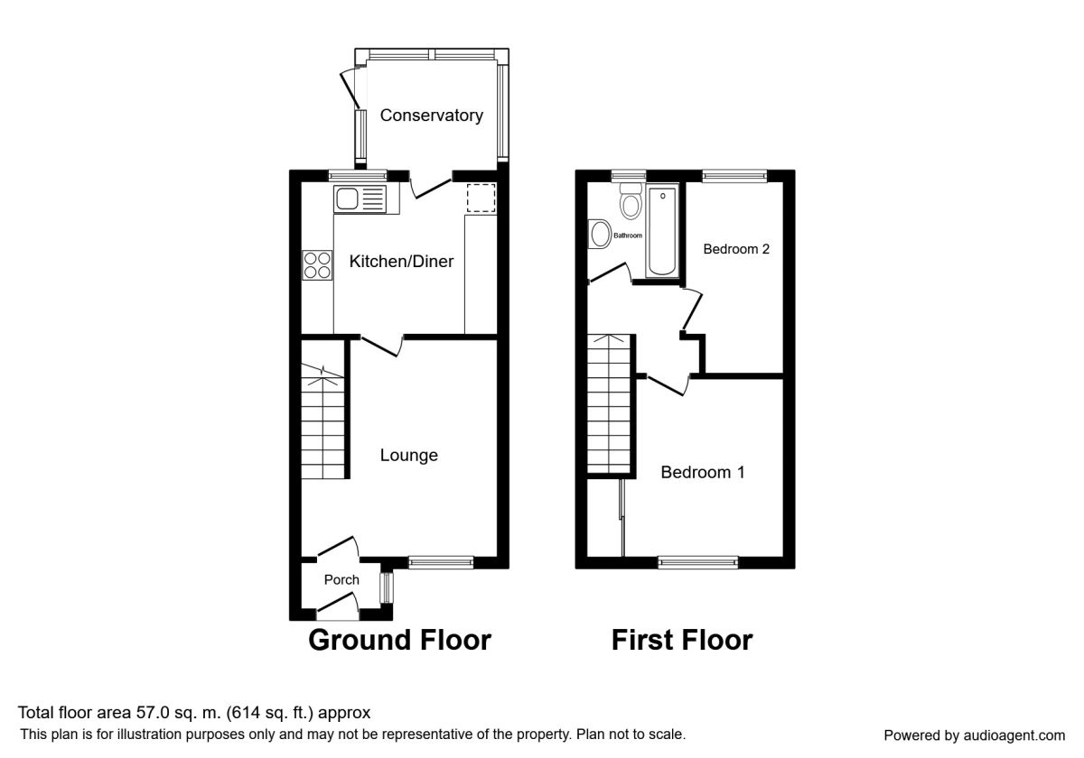 2 Bedrooms Terraced house for sale in Shanklin Close, Walderslade, Chatham ME5