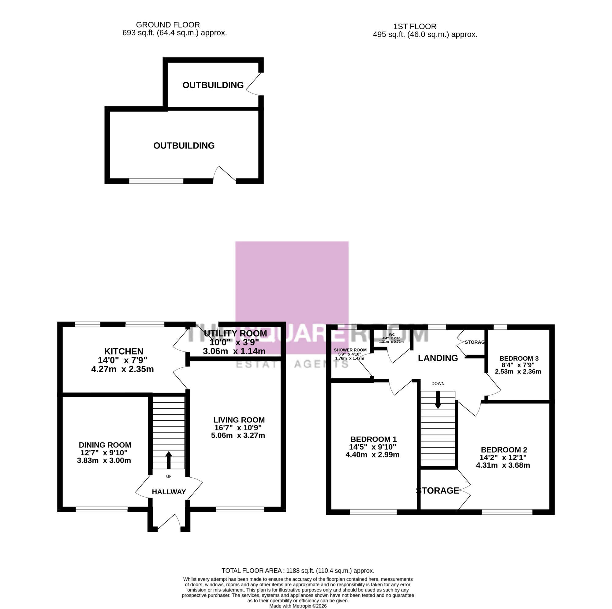 Shakespeare Road, Fleetwood floorplan