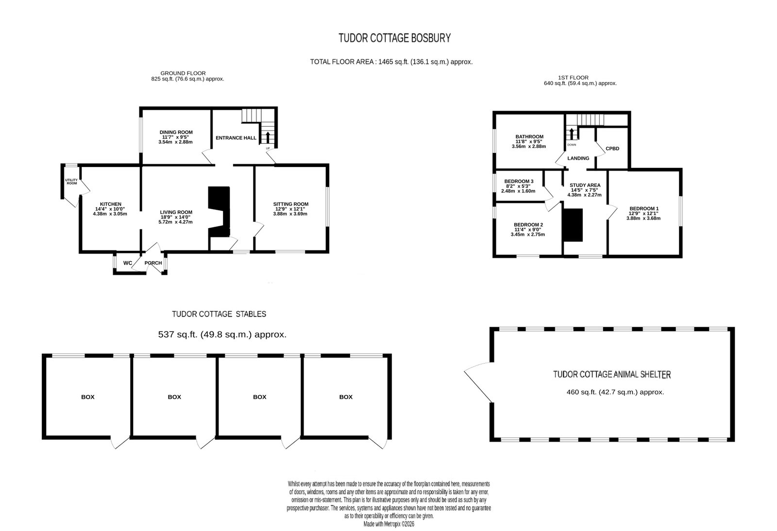 Tudor Cottage, Aylescroft, Ledbury floorplan