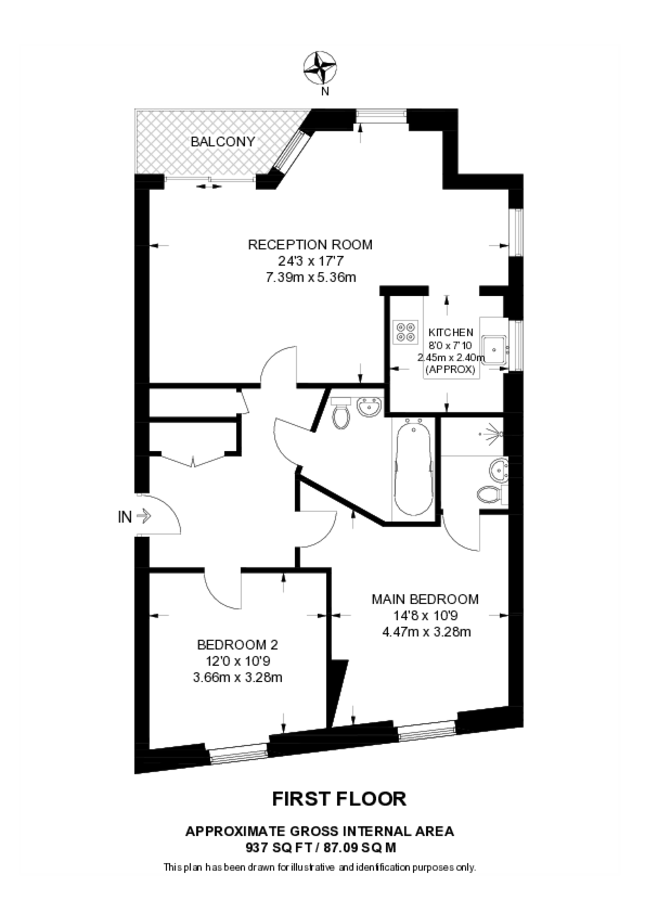 Violet Road, Bow floorplan