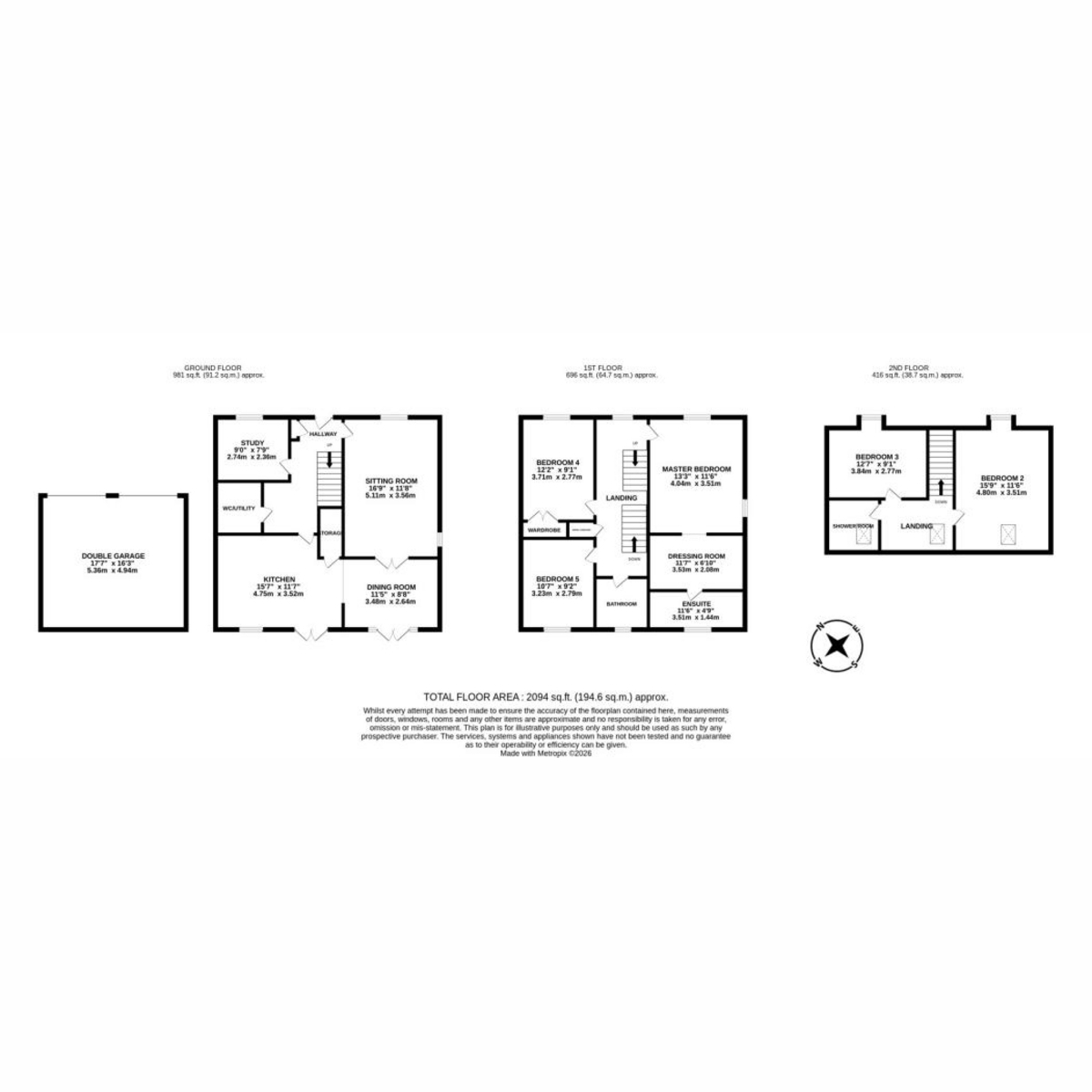 11, Meteor Way, Southam floorplan