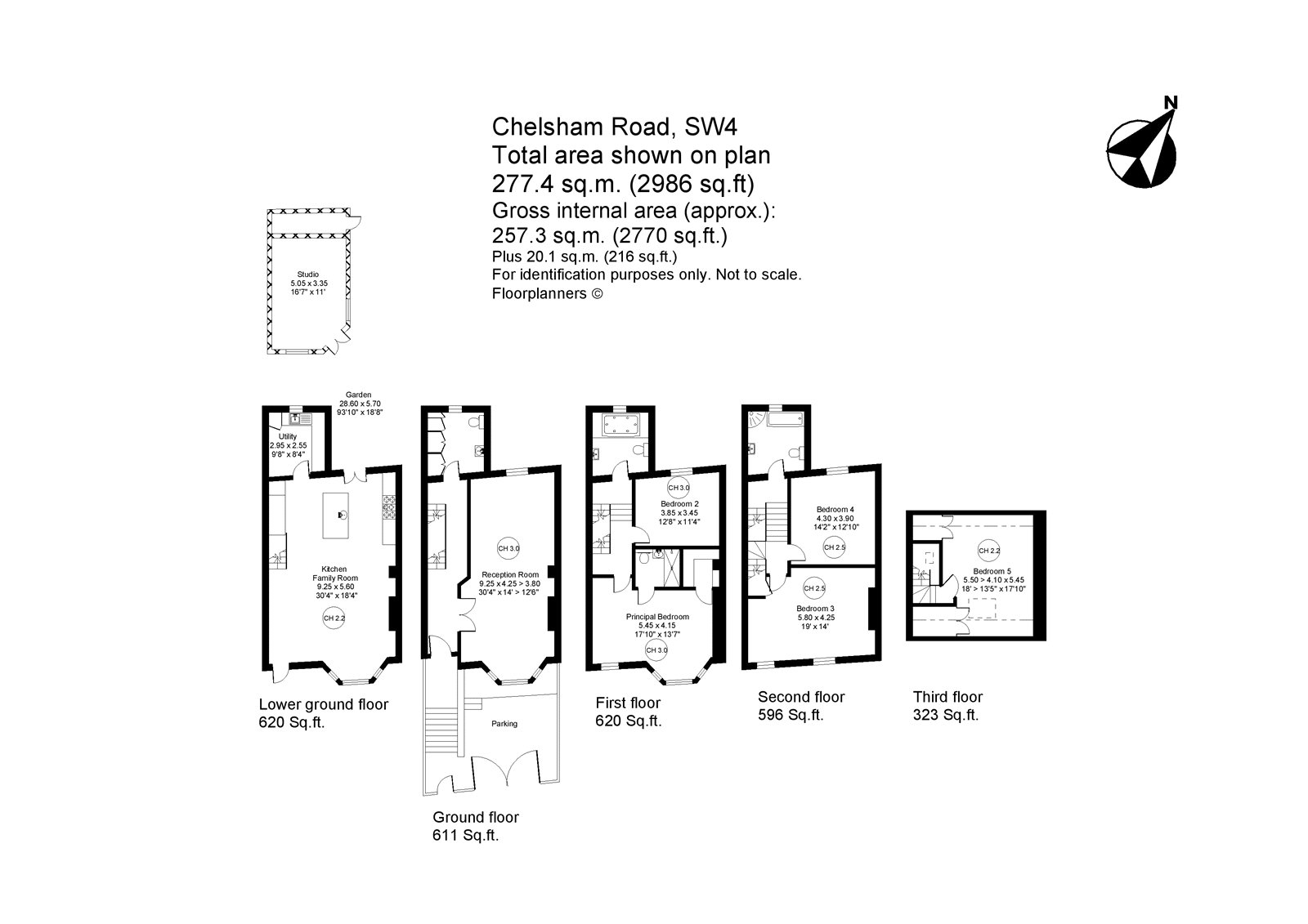 72, Chelsham Road, London floorplan