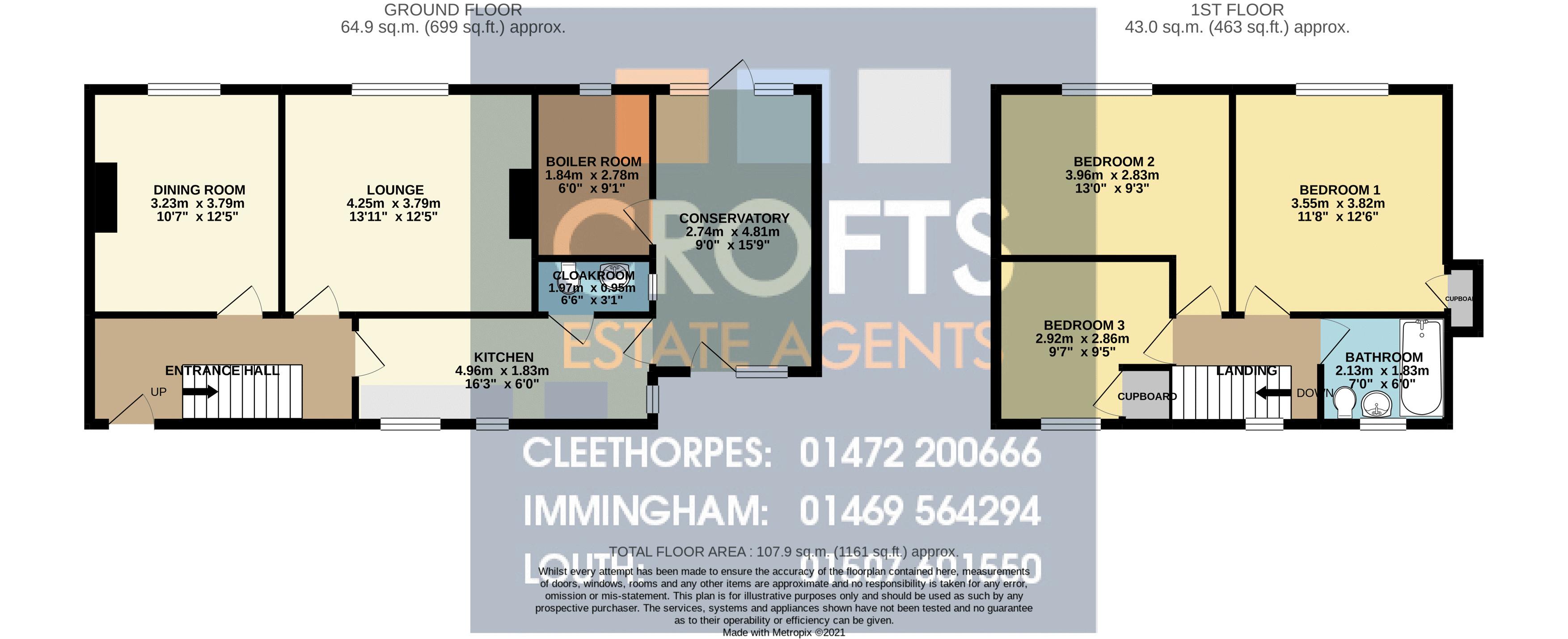 6, Meadowcroft, Donington-On-Bain floorplan