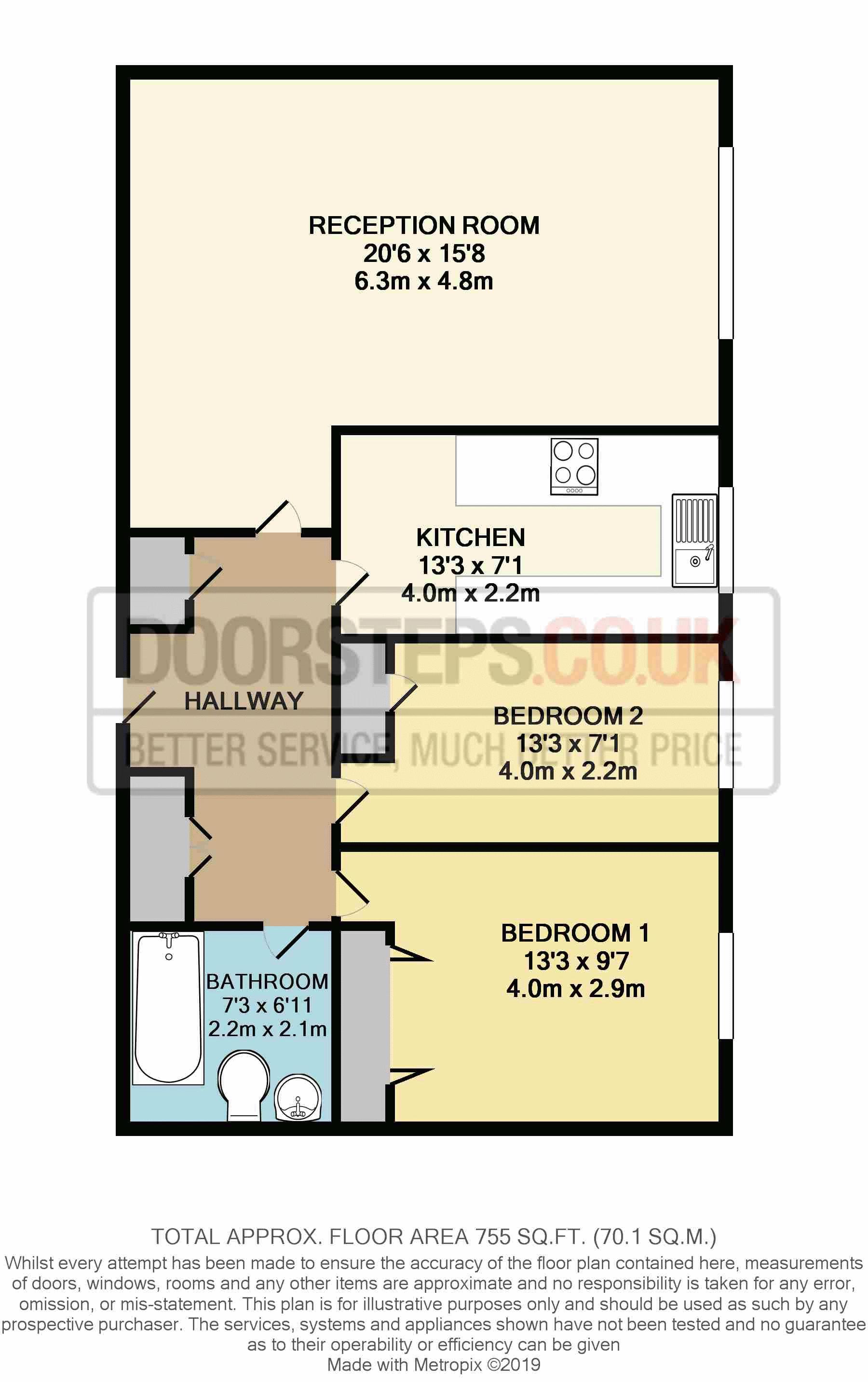 2 Bedrooms Flat for sale in Whitehaven Close, Bromley BR2