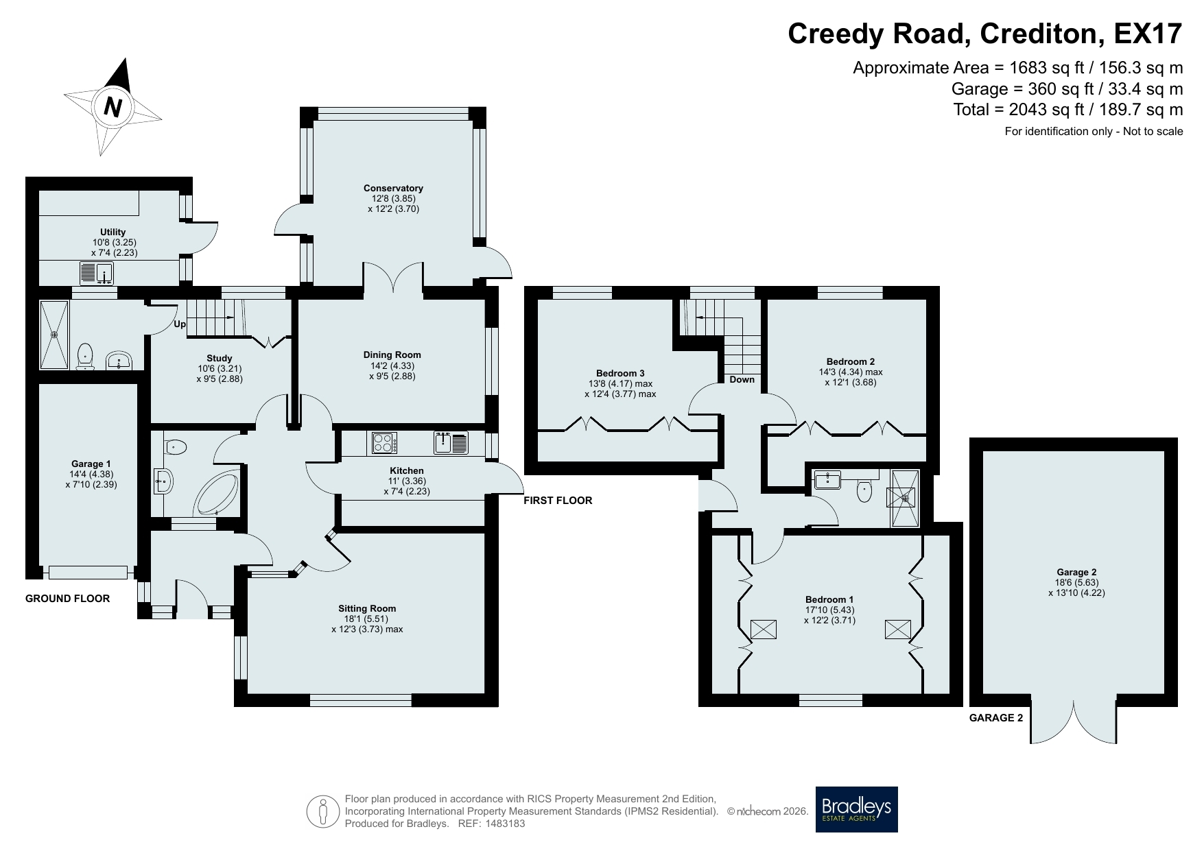 16, Creedy Road, Devon floorplan