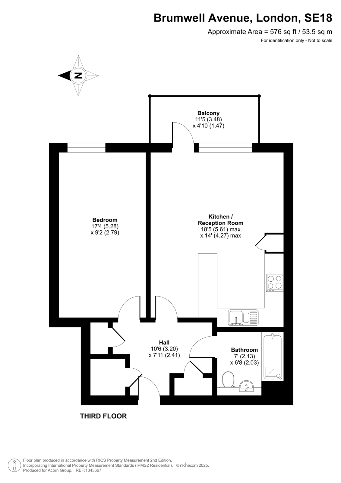 Brumwell Avenue, London floorplan