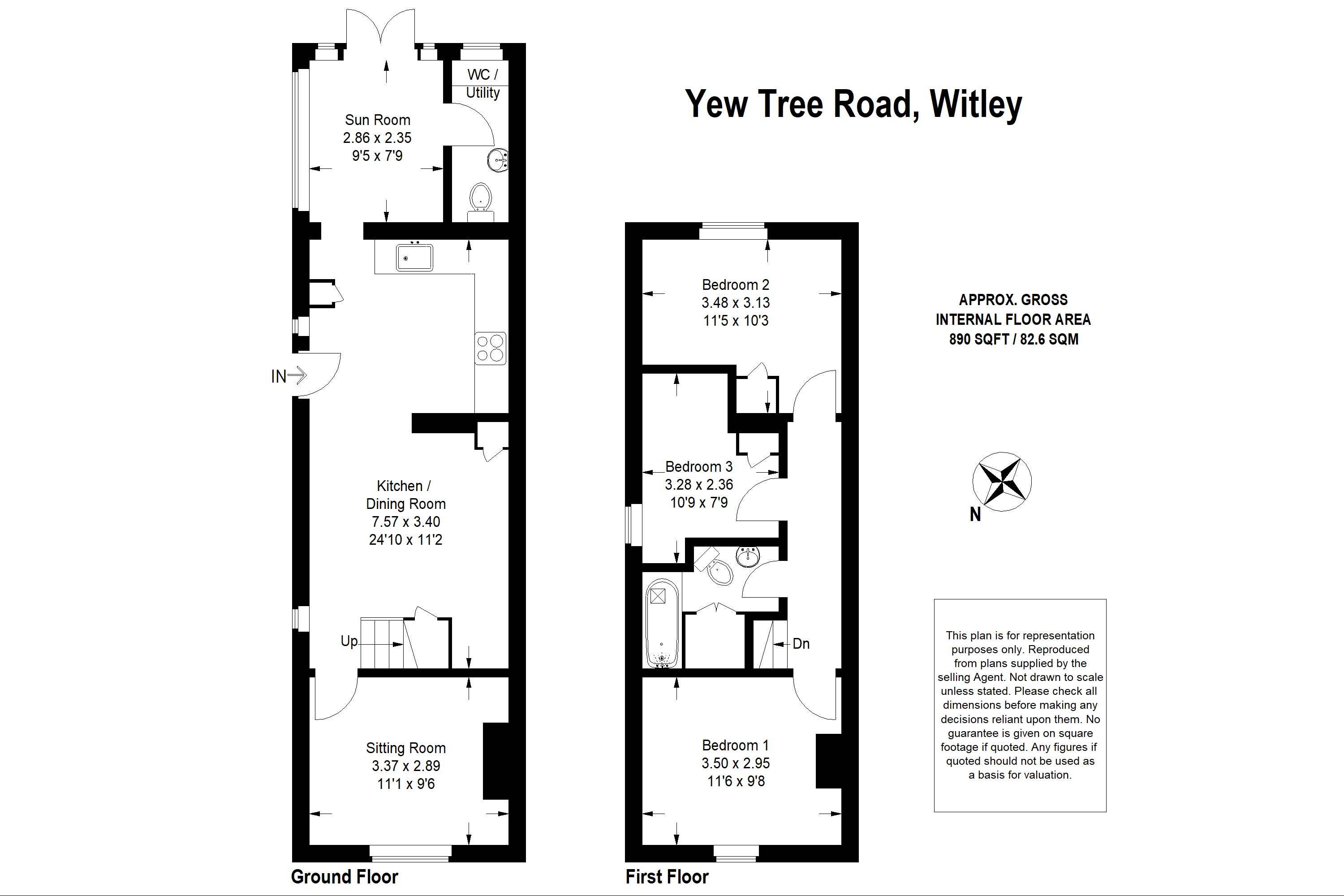 32, Yew Tree Road, Godalming floorplan