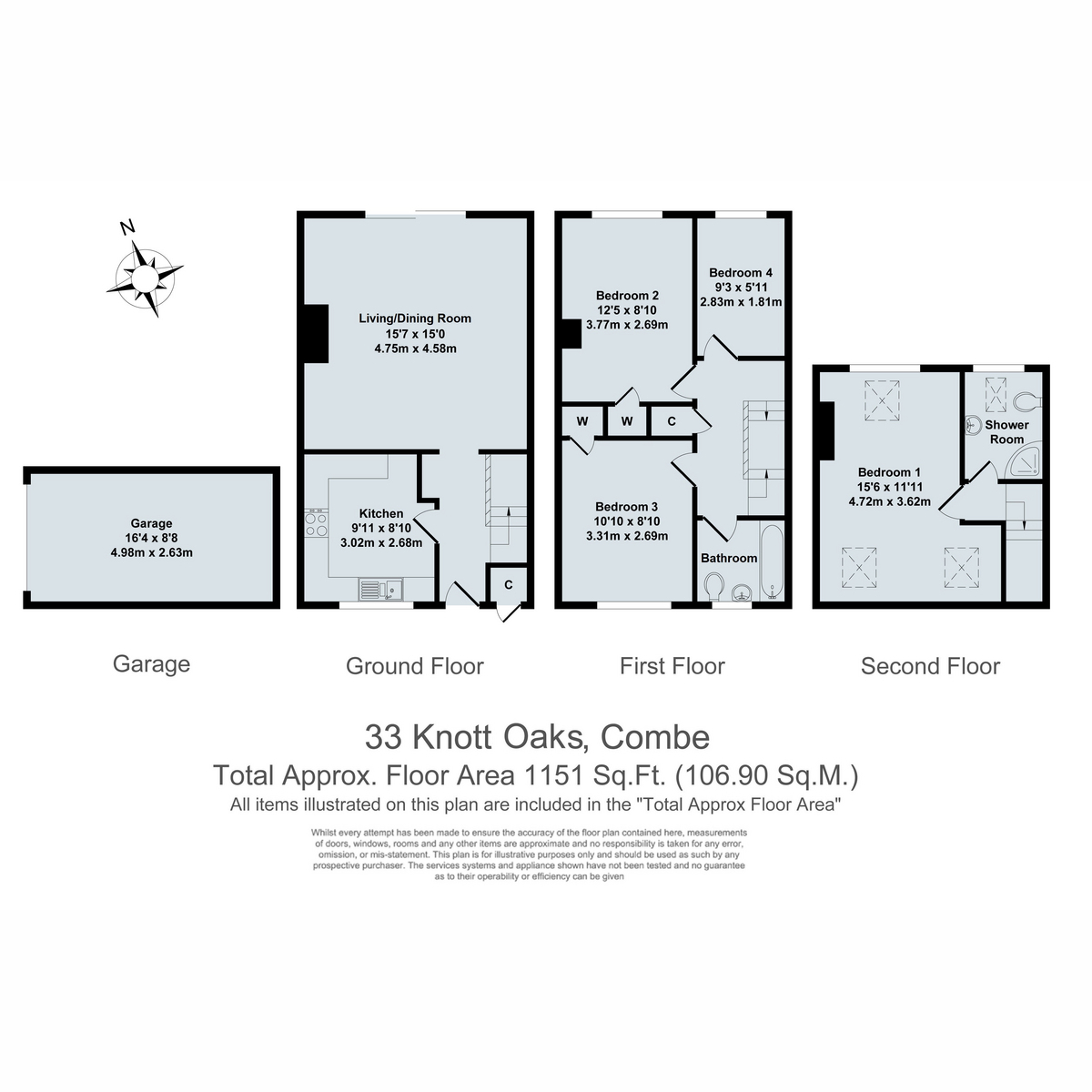 33, Knott Oaks, Combe floorplan