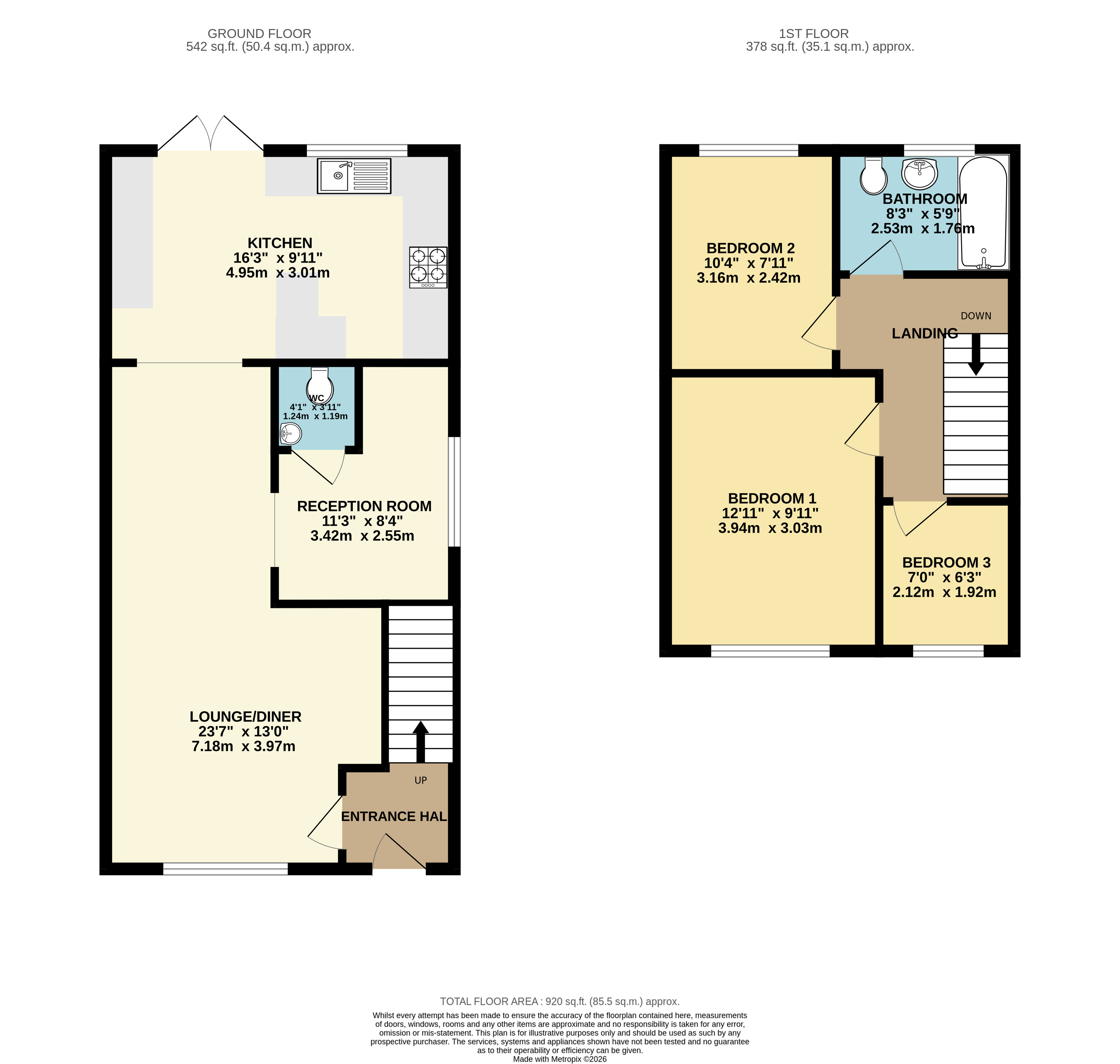 8, Briar Close, Immingham floorplan