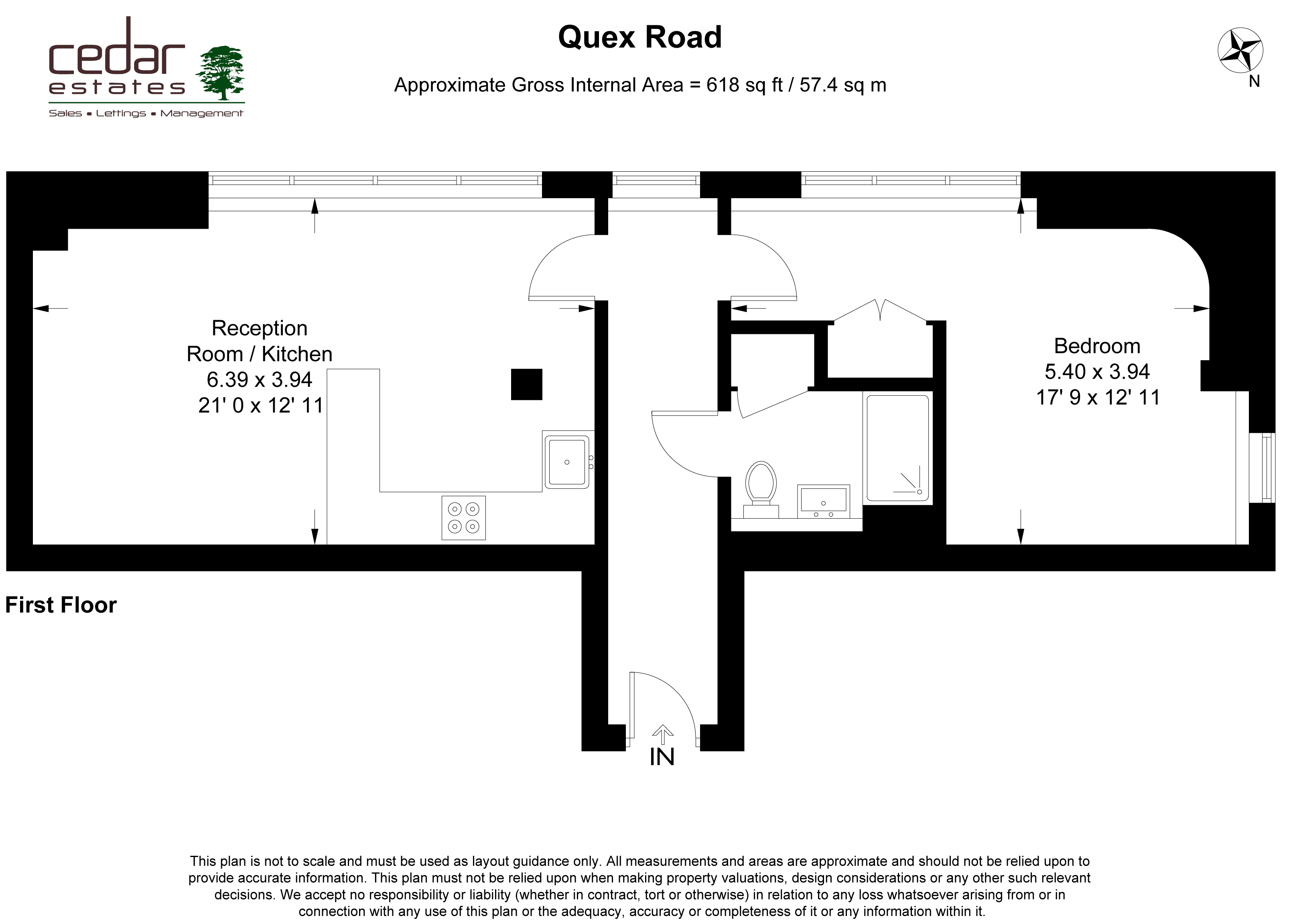 Quex Road, London floorplan