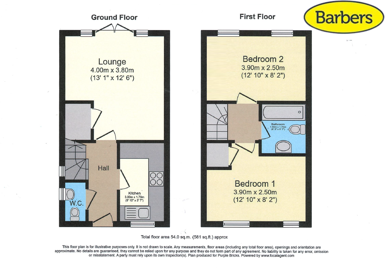 7, Verrill Close, Market Drayton floorplan