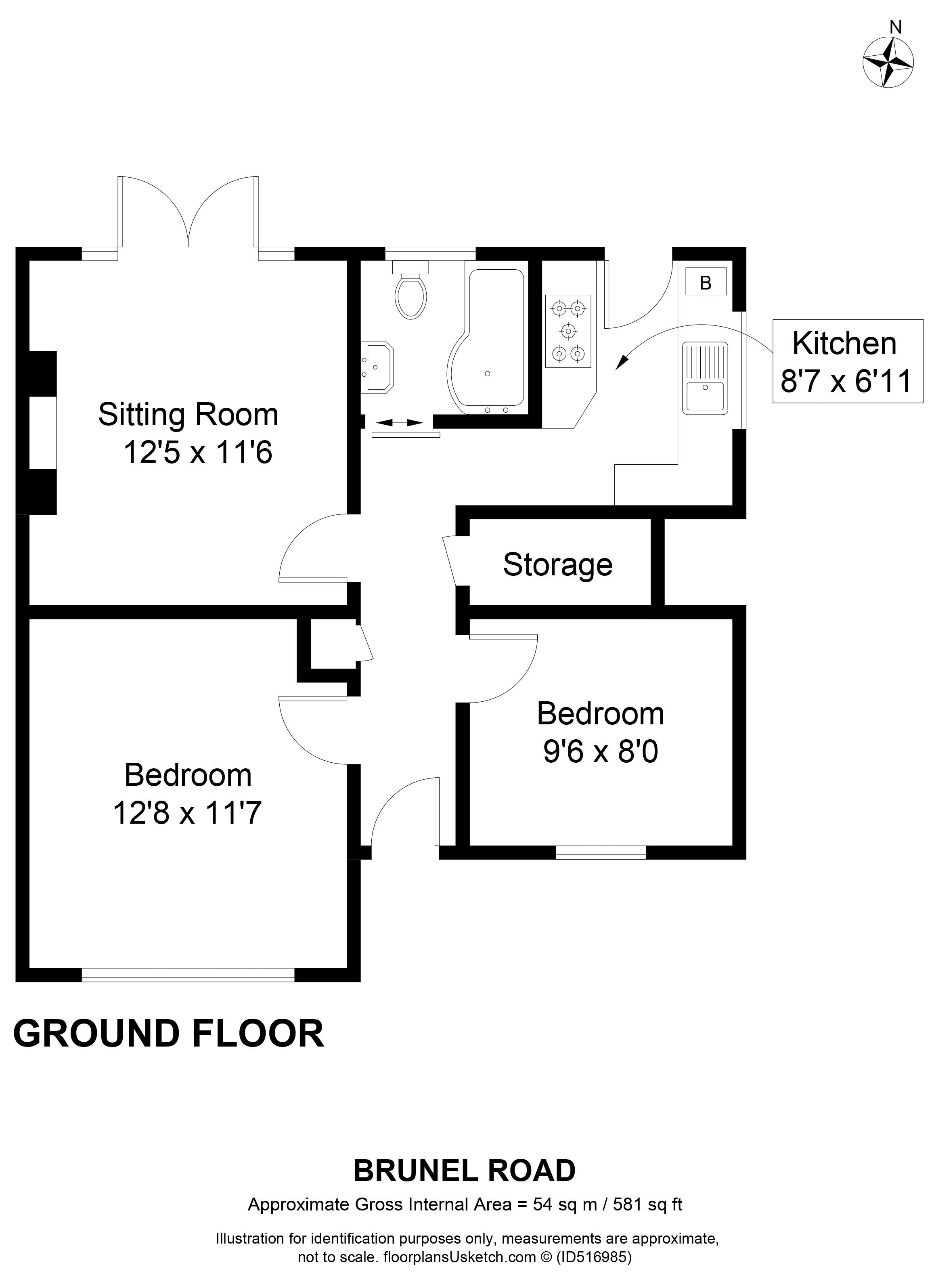 2 Bedrooms Flat for sale in Brunel Road, Maidenhead SL6