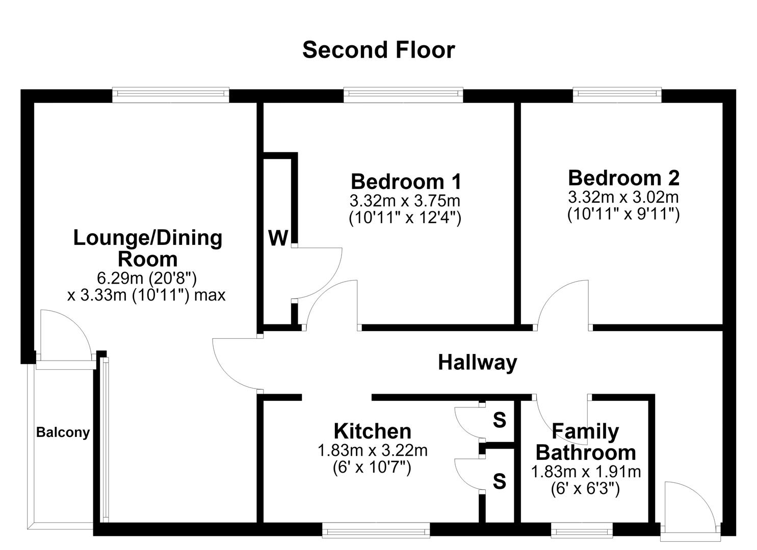84, Greenhill Rise, Corby floorplan
