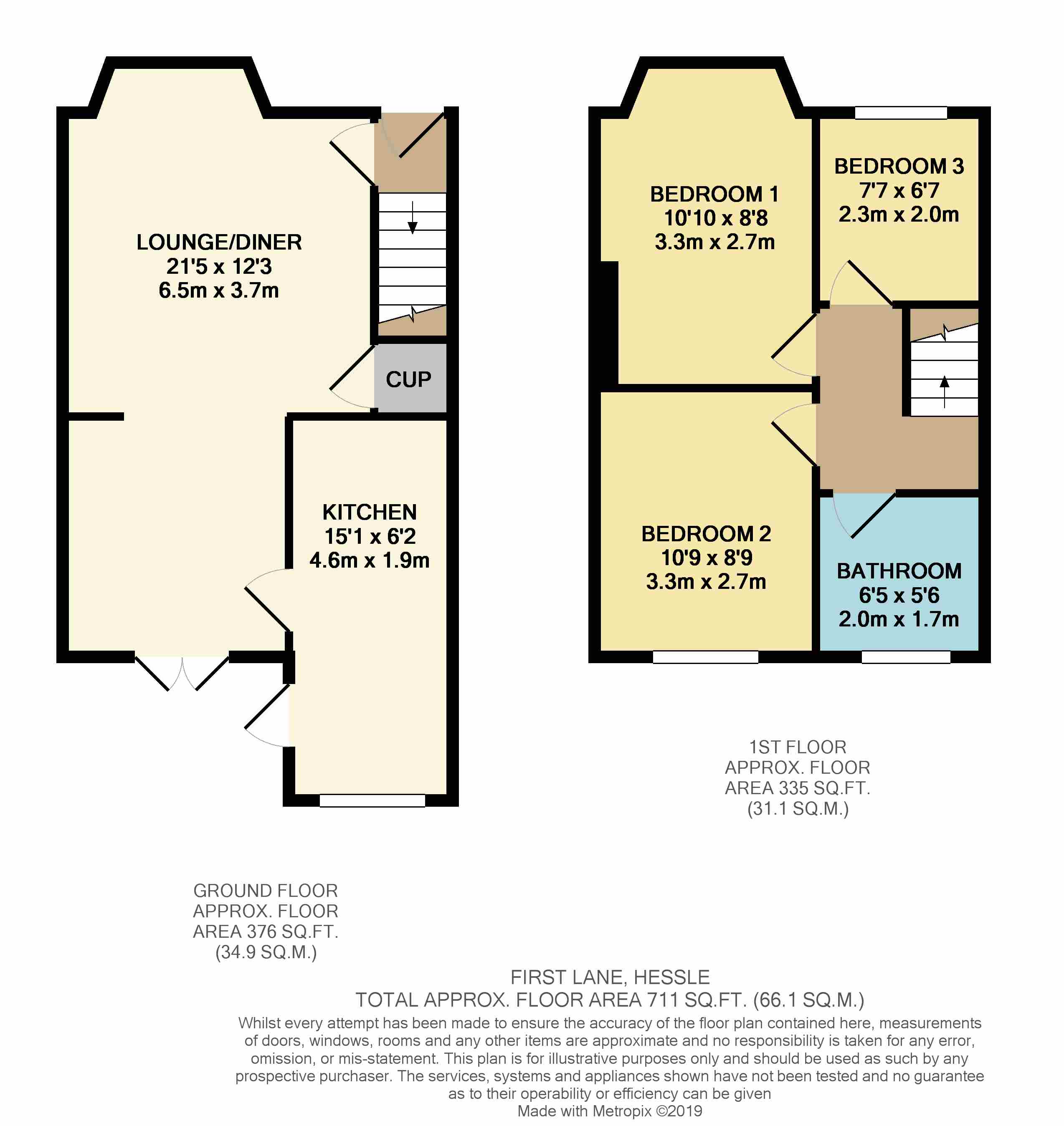 3 Bedrooms Terraced house for sale in First Lane, Hessle, East Yorkshire HU13