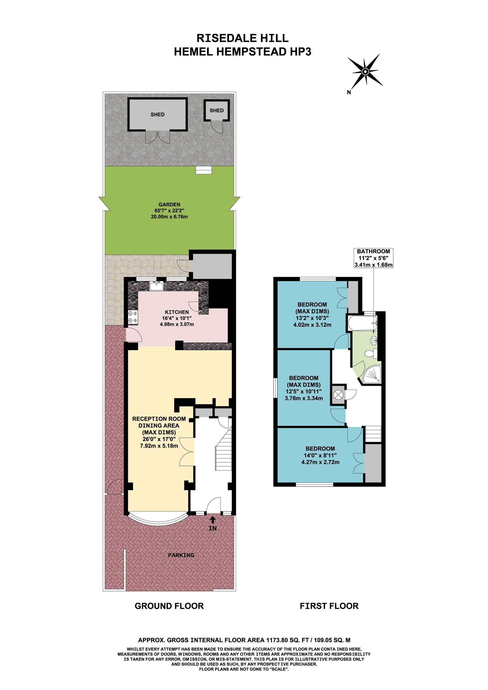 12 Risedale Hill, Hemel Hempstead floorplan