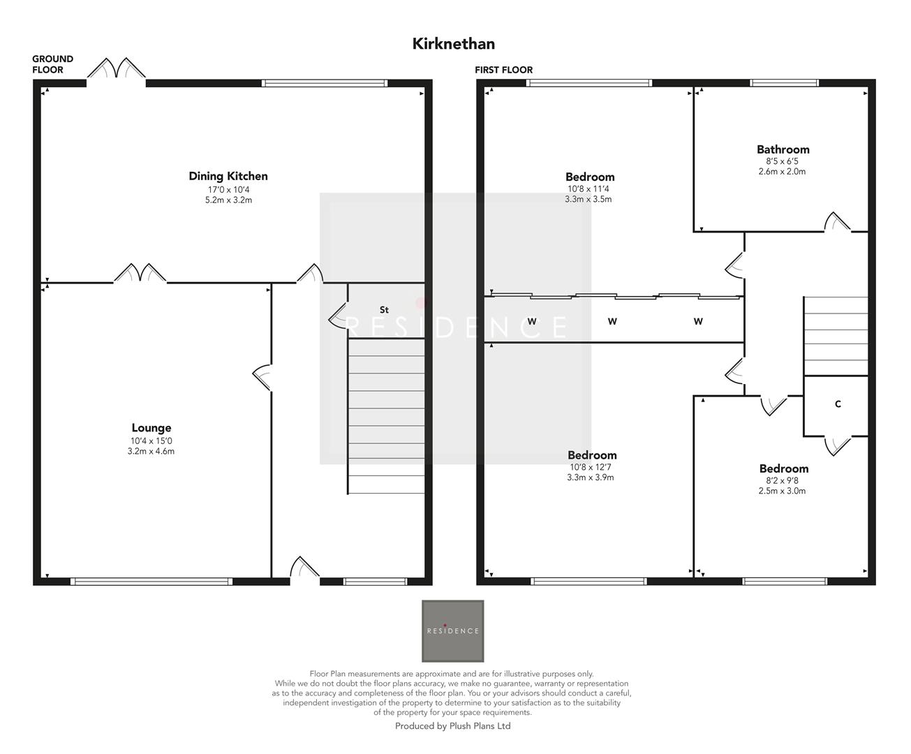 152, Kirknethan, Wishaw floorplan