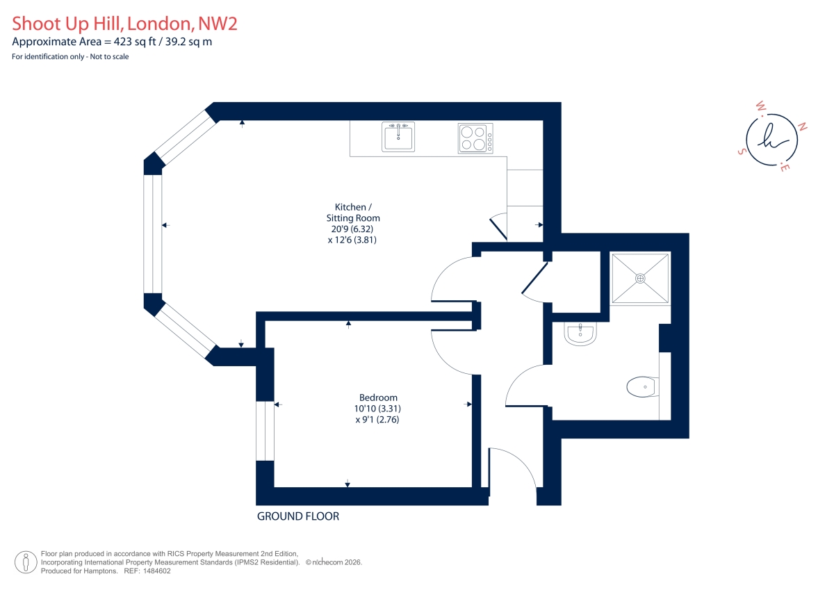 Shoot Up Hill, Kilburn floorplan