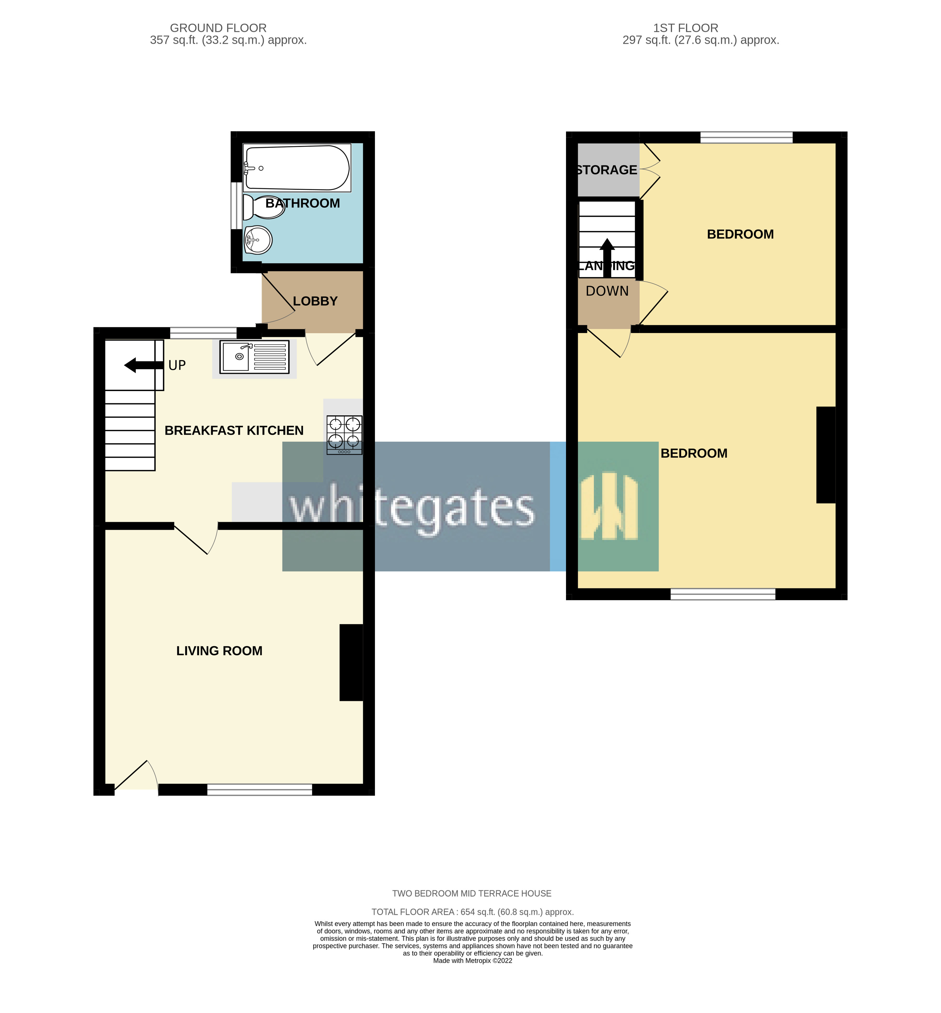 Carr Lane, South Kirkby, Pontefract, West Yorkshire WF9, 2 bedroom