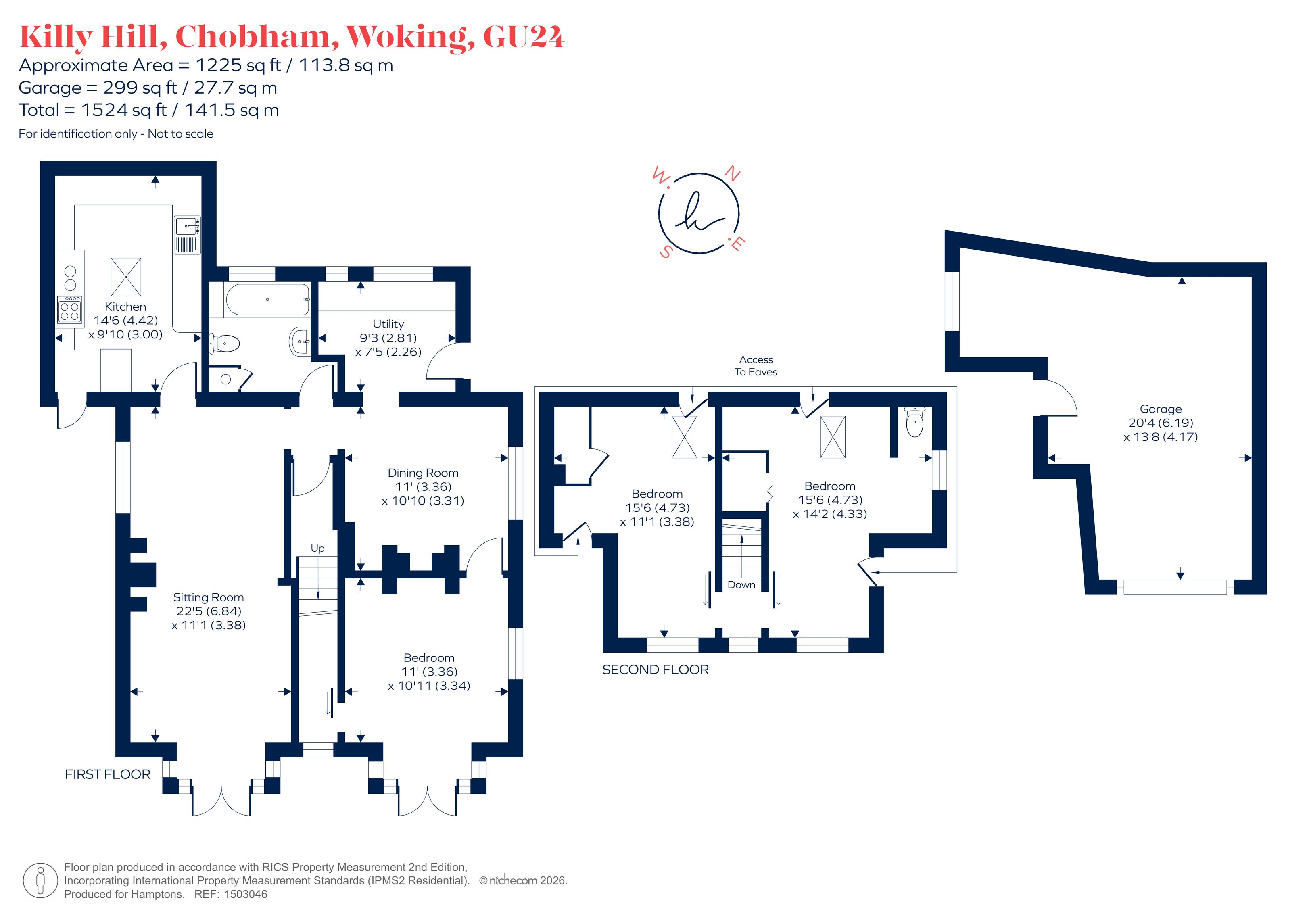 3, Killy Hill, Chobham floorplan