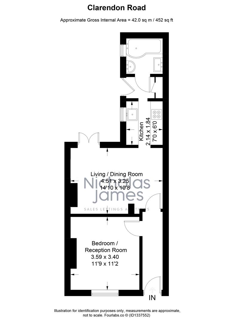 6A, Clarendon Road, Hove floorplan