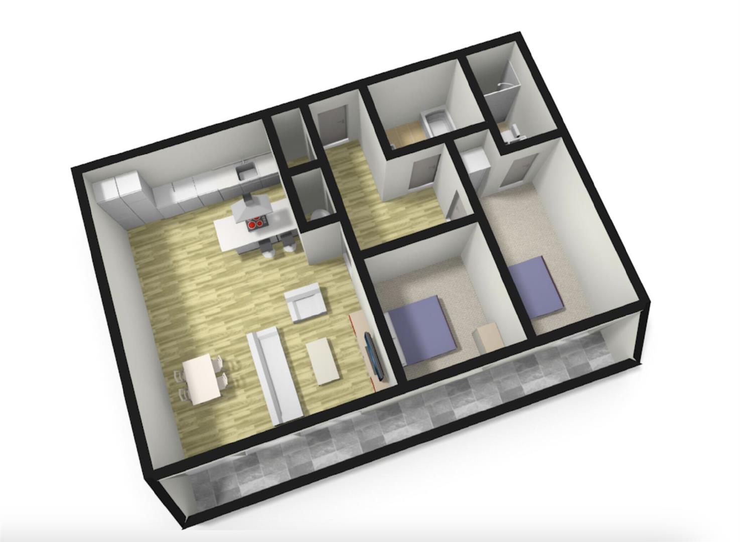 Rossetti Place, 207, Lower Byrom Street, Manchester floorplan