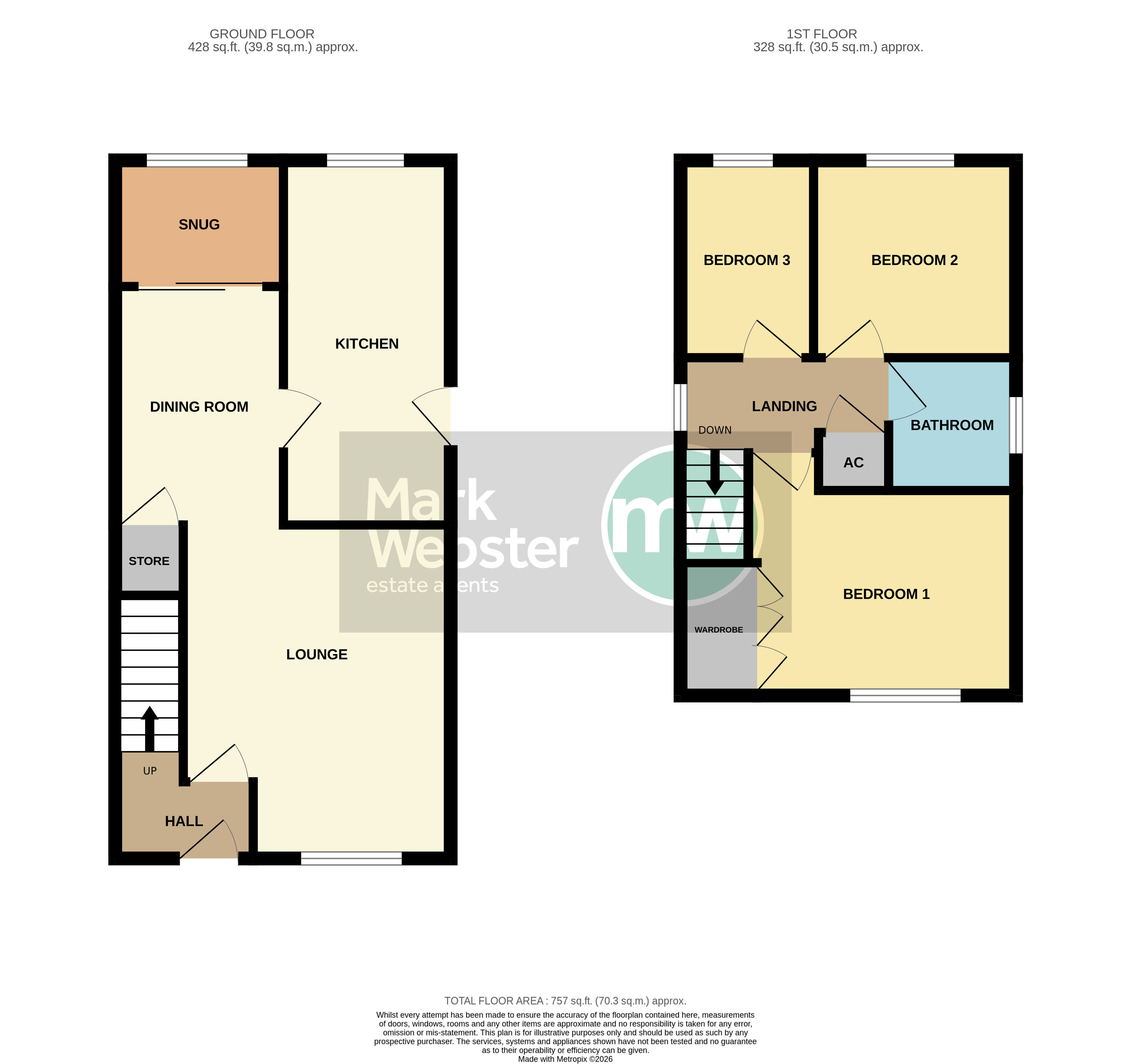 48, Minions Close, Atherstone floorplan
