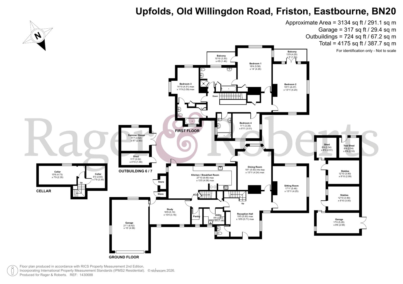 Upfolds,, Old Willingdon Road, Eastbourne floorplan