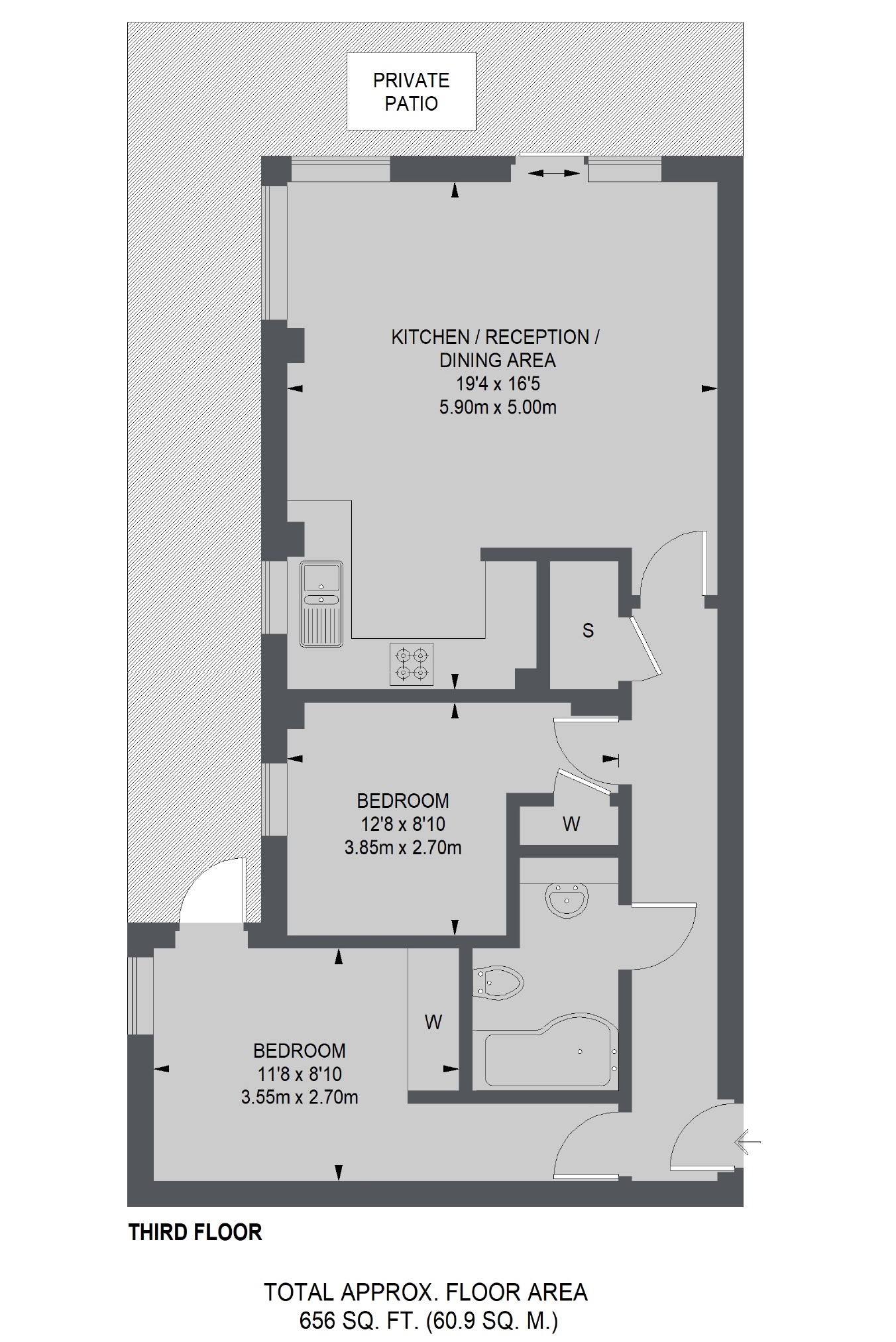 2 Bedrooms Flat for sale in Oldham Terrace, London W3