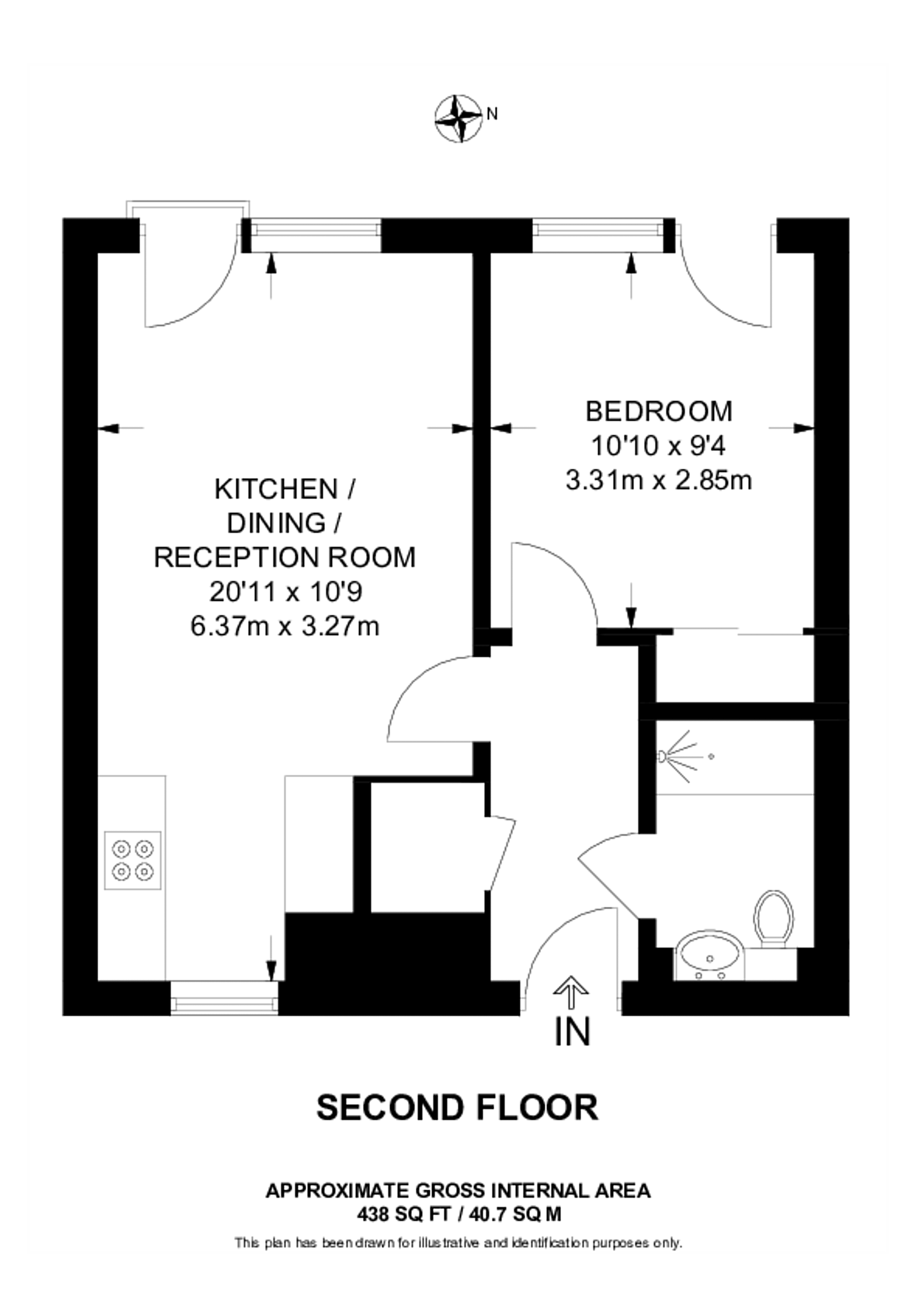 Wynne Road, Brixton floorplan