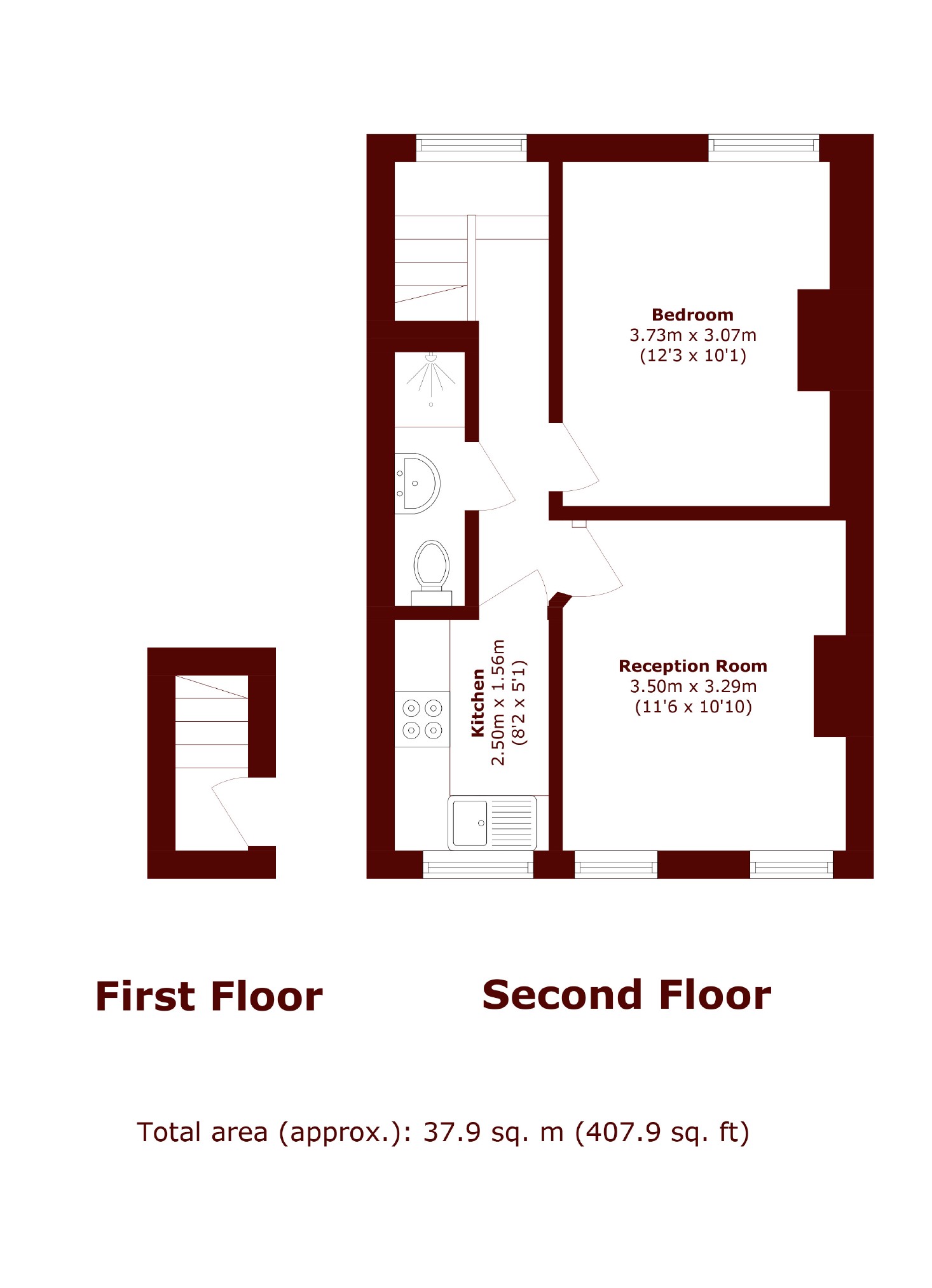 Flat 3, 42, Stansfield Road, London floorplan