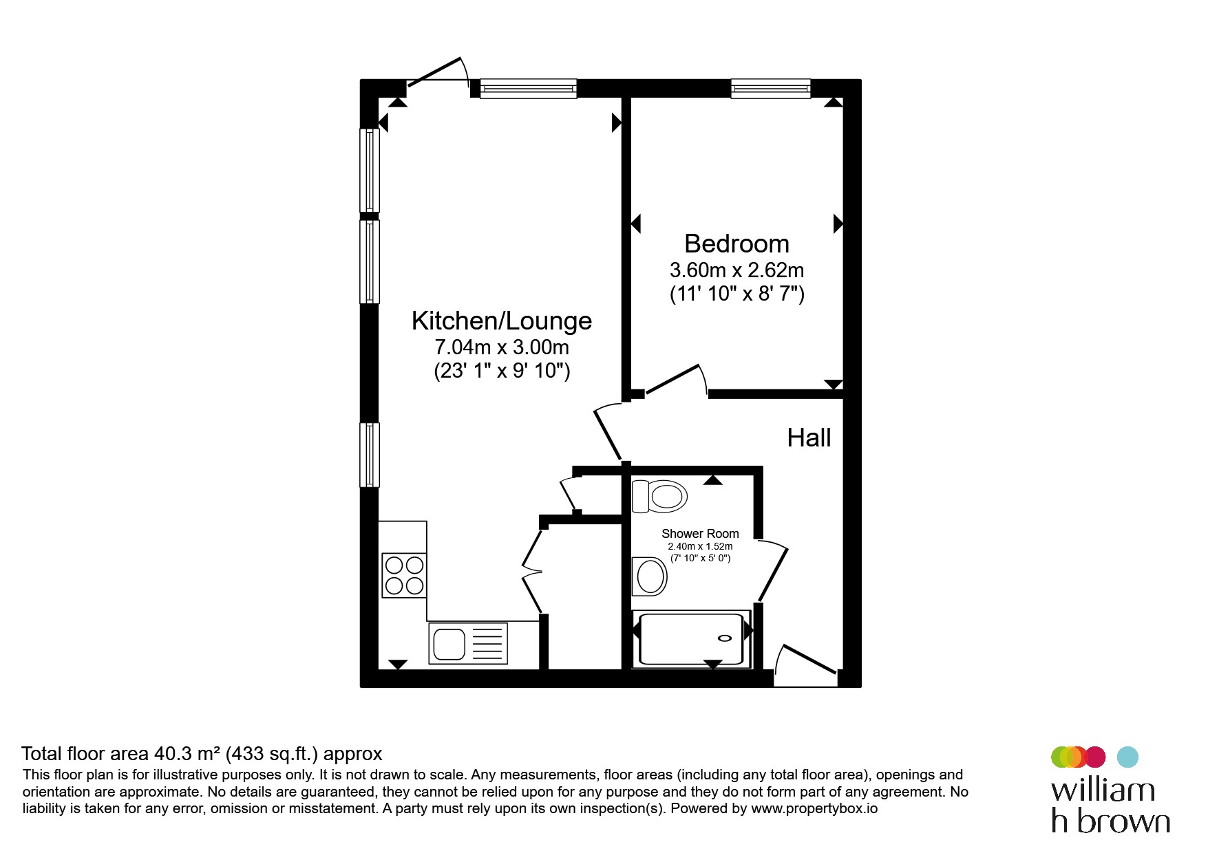 Flat 8, Mercury House, Broadwater Road, Welwyn Garden City floorplan