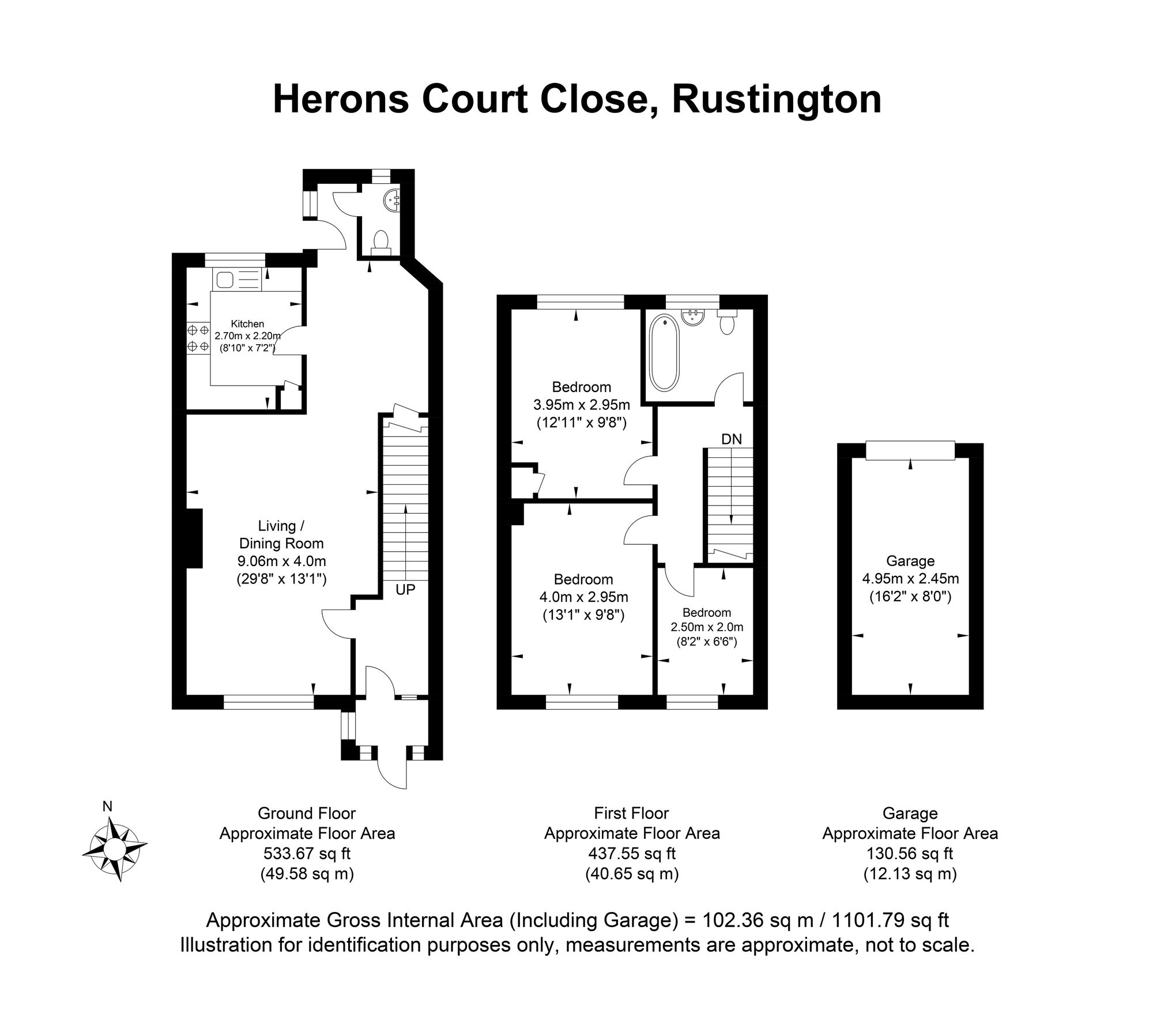 8 Herons Court Close, Littlehampton floorplan