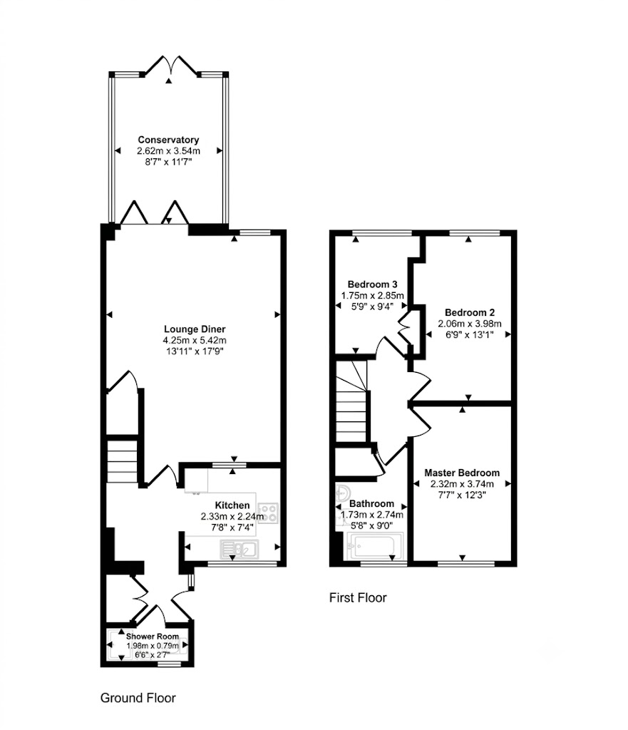 7, Beechcroft Close, Hounslow floorplan