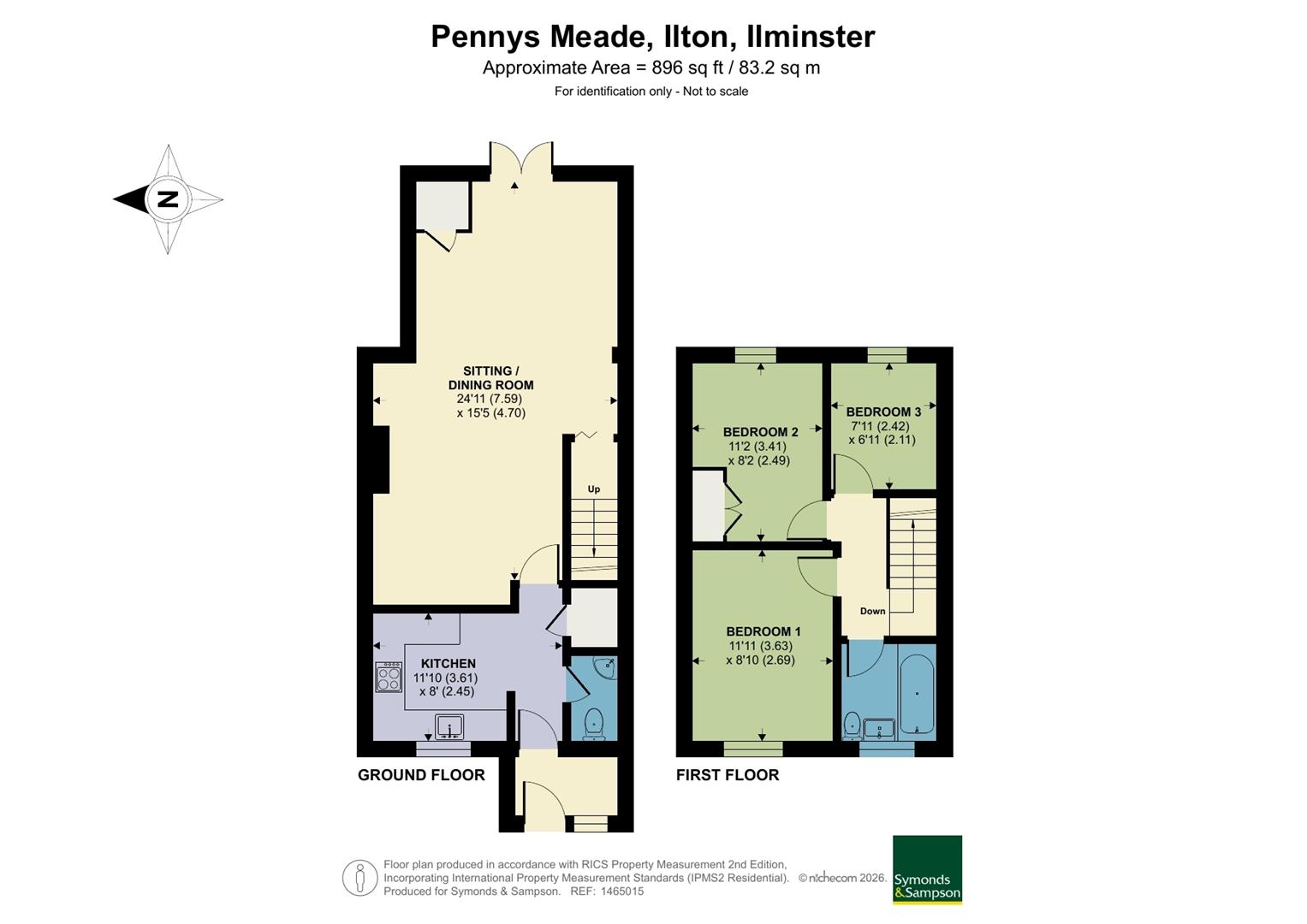 14, Pennys Meade, Ilminster floorplan
