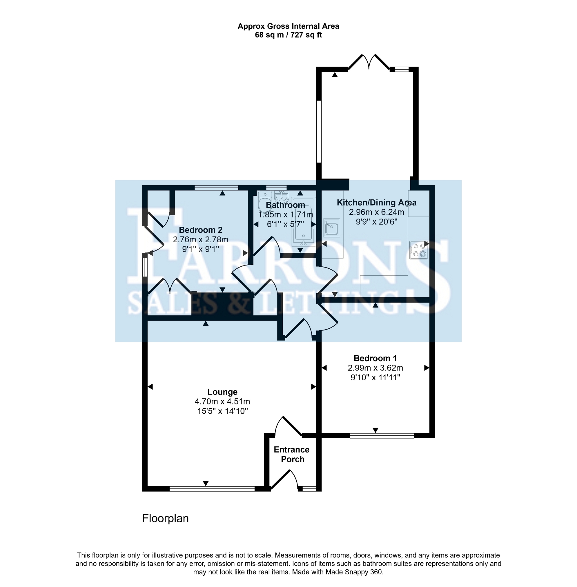 12, Rydal Avenue, Weston-super-mare floorplan