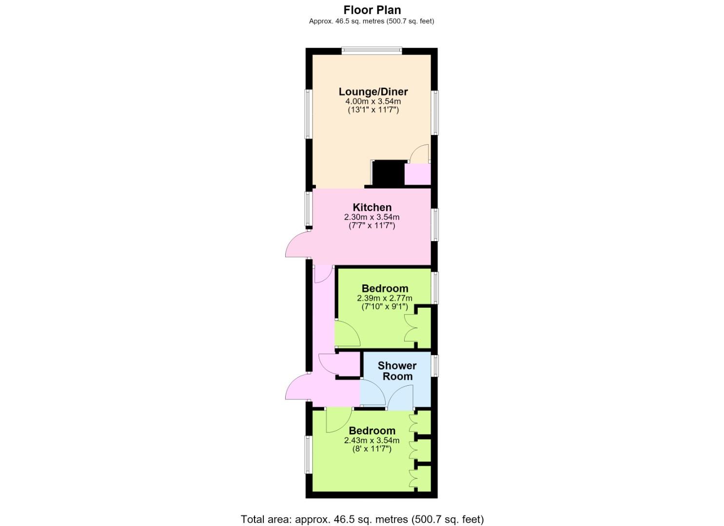 3 Abbey Close, The Broadway, Lancing floorplan