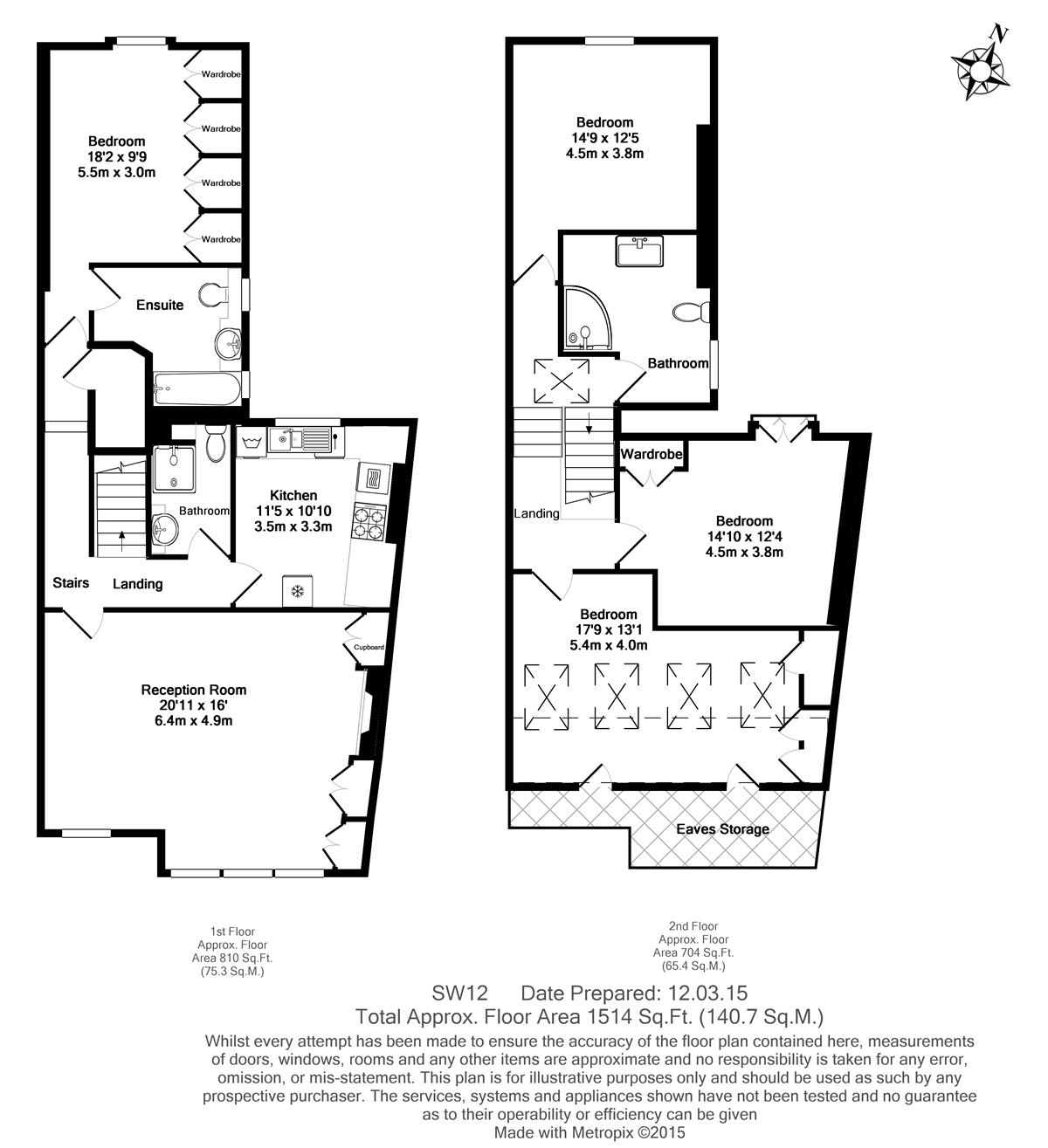 4 Bedrooms Flat to rent in Airedale Road, London SW12