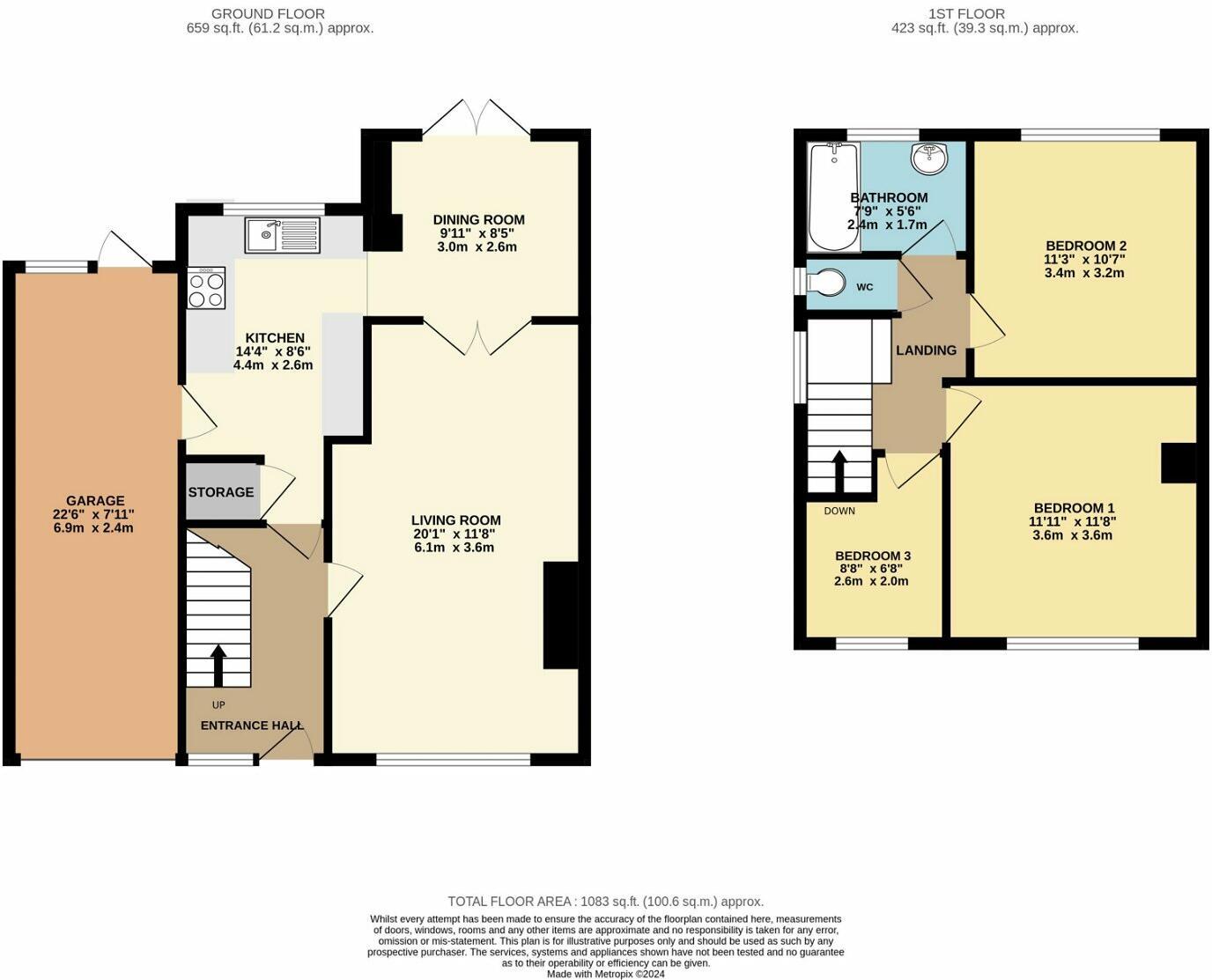 19, High Catton Road, York floorplan