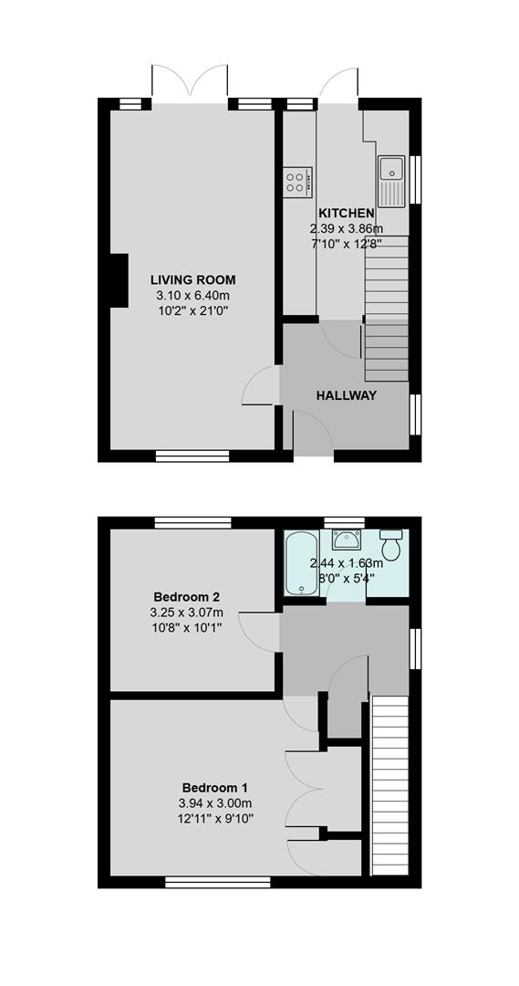 6, Woolborough Close, Crawley floorplan