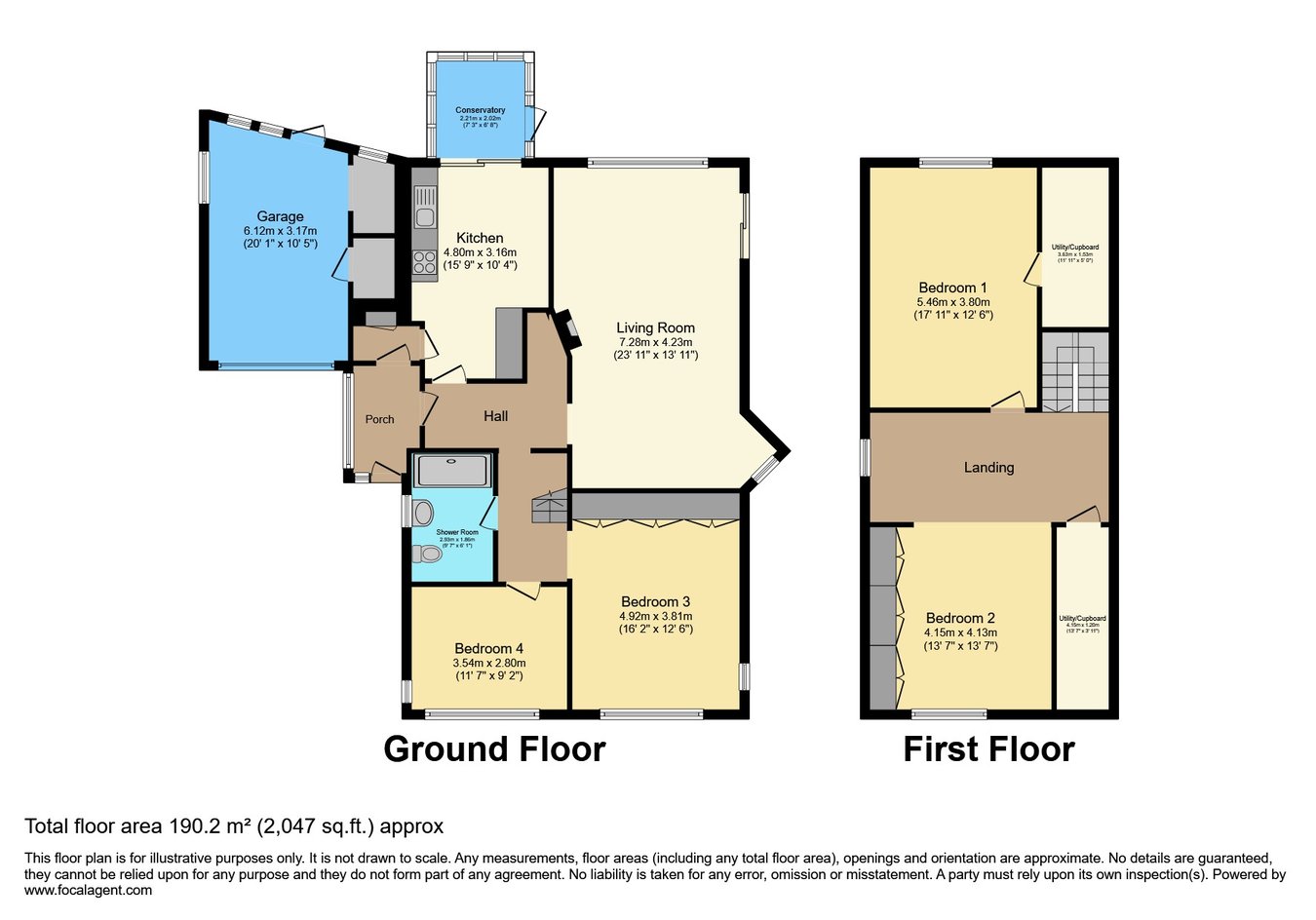 43, Bryn Avenue, Colwyn Bay floorplan