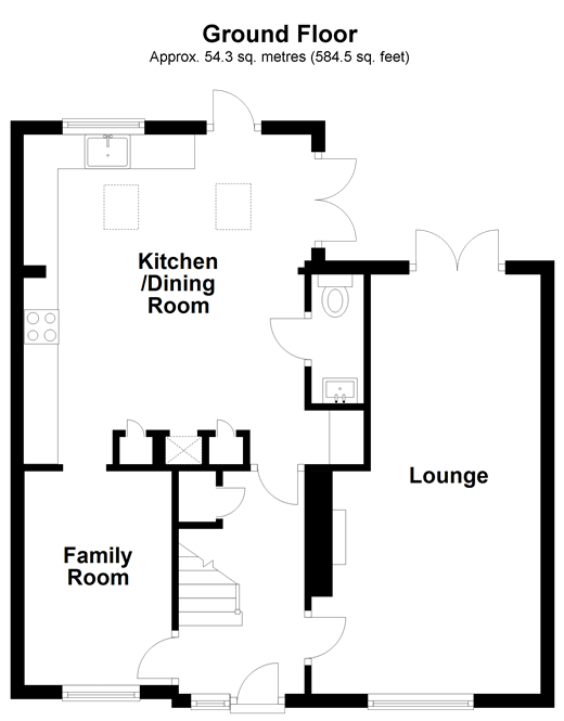 4 Bedrooms End terrace house for sale in Kipling Avenue, Woodingdean, Brighton, East Sussex BN2